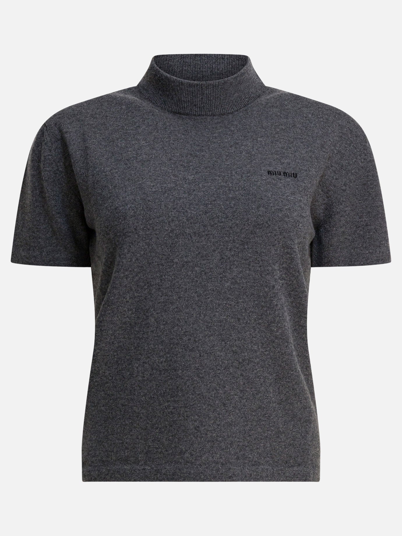 Turtleneck sweaters Solid colour  Grey - Miu Miu Women | PDP | VIETTI Online Store | Zoom-Modal
