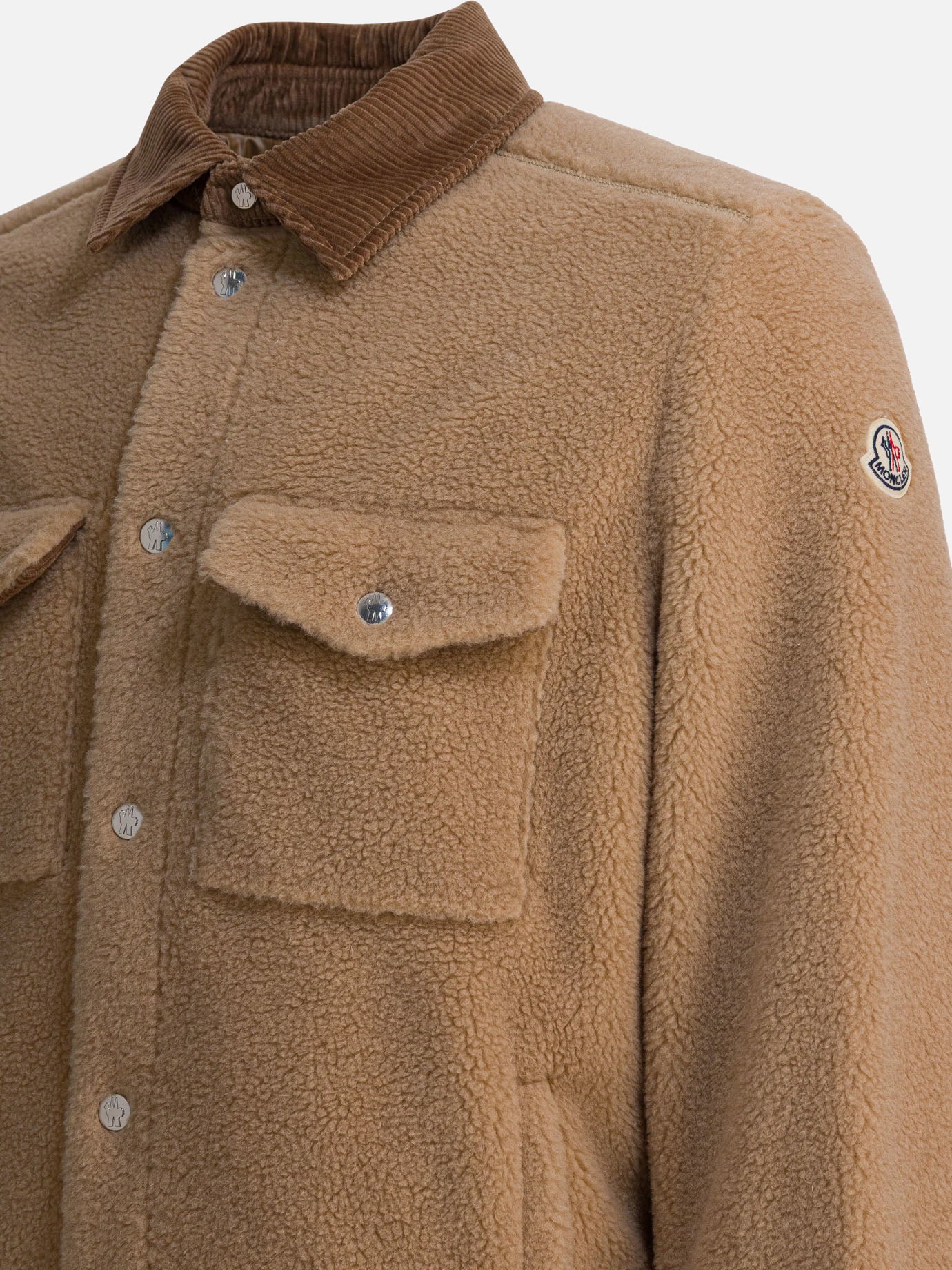 Overshirt jackets Logo  Beige - Moncler Men | PDP | VIETTI Online Store | thumbnail_3