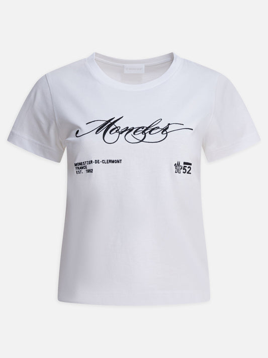 Crewneck t-shirts Logo  White - Moncler Women | PLP | VIETTI Online Store 
