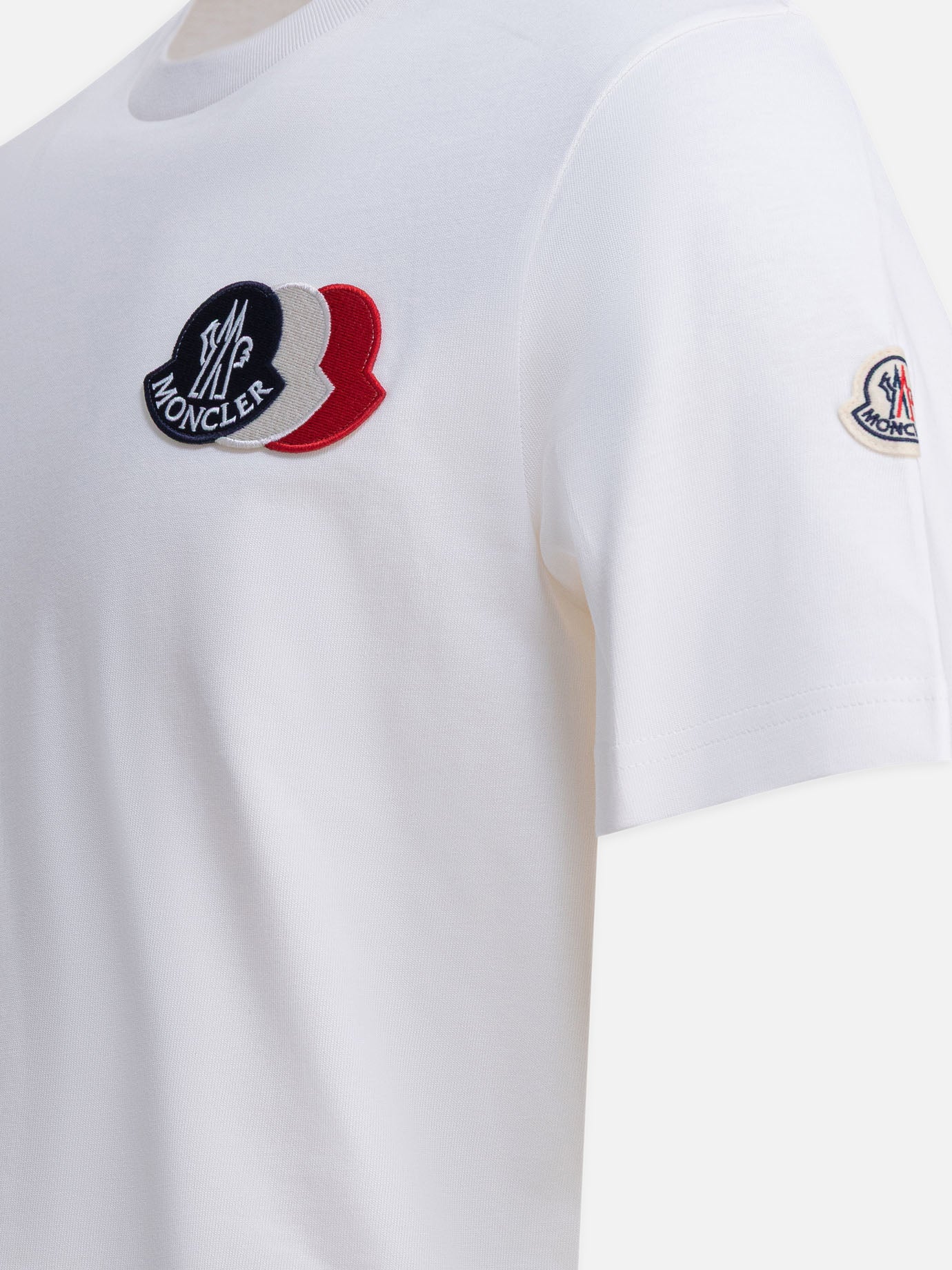 Crewneck t-shirts Logo  White - Moncler Men | PDP | VIETTI Online Store | Zoom-Modal_4
