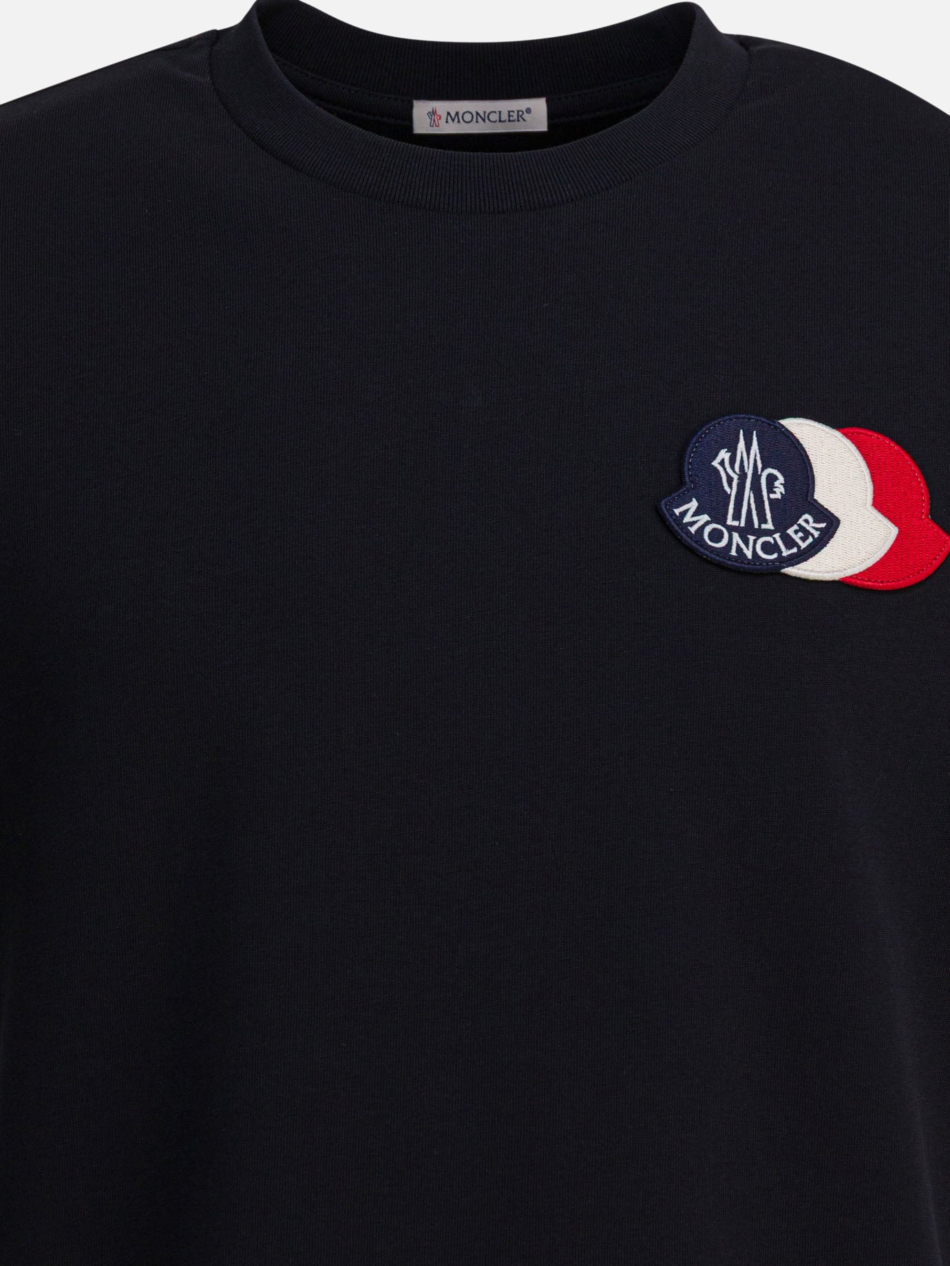 Crewneck t-shirts Logo  Black - Moncler Men | PDP | VIETTI Online Store | Zoom-Modal_3
