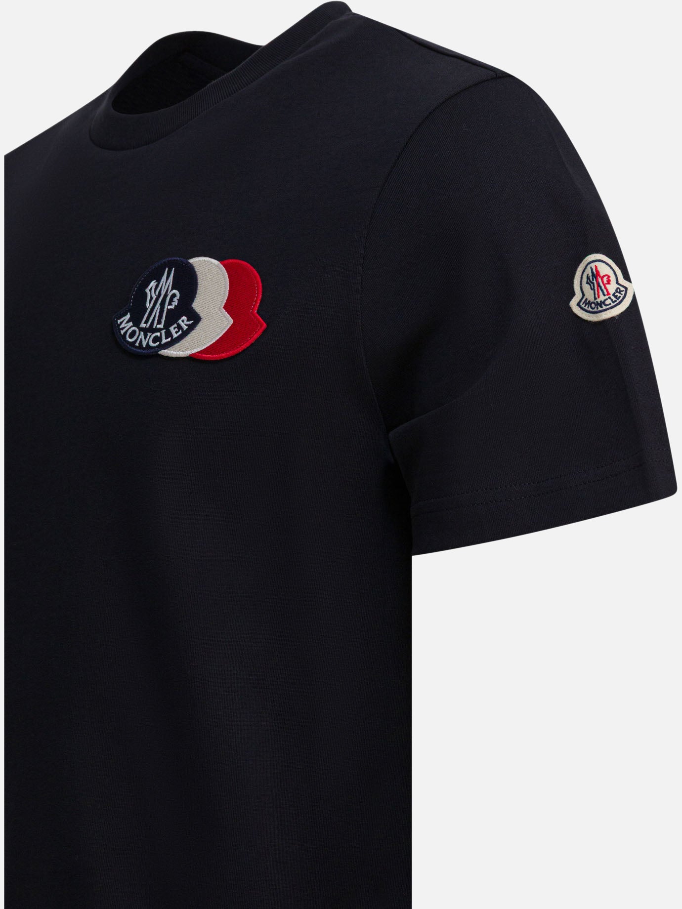 Crewneck t-shirts Logo  Black - Moncler Men | PDP | VIETTI Online Store | thumbnail_4
