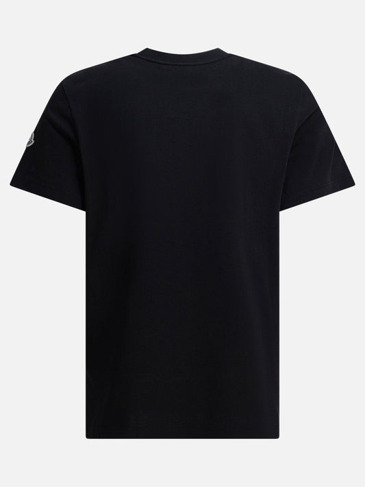 Crewneck t-shirts Logo  Black - Moncler Men | PDP | VIETTI Online Store | 2
