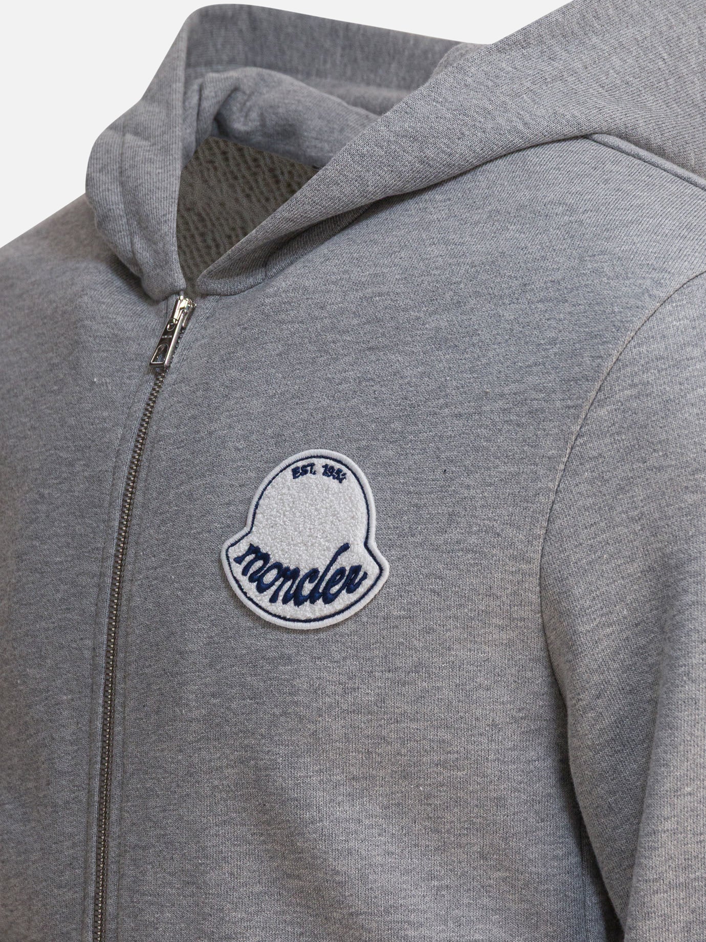 Full zip sweatshirts Logo  Grey - Moncler Men | PDP | VIETTI Online Store | thumbnail_4