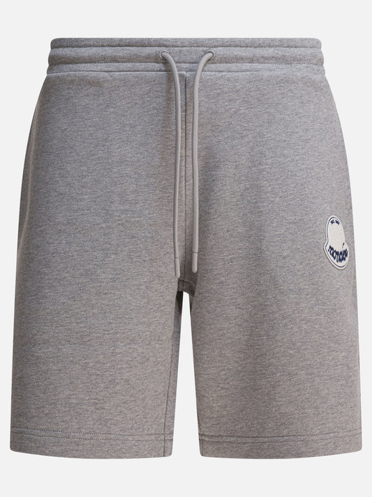 Sweat shorts Logo  Grey - Moncler Men | PLP | VIETTI Online Store 
