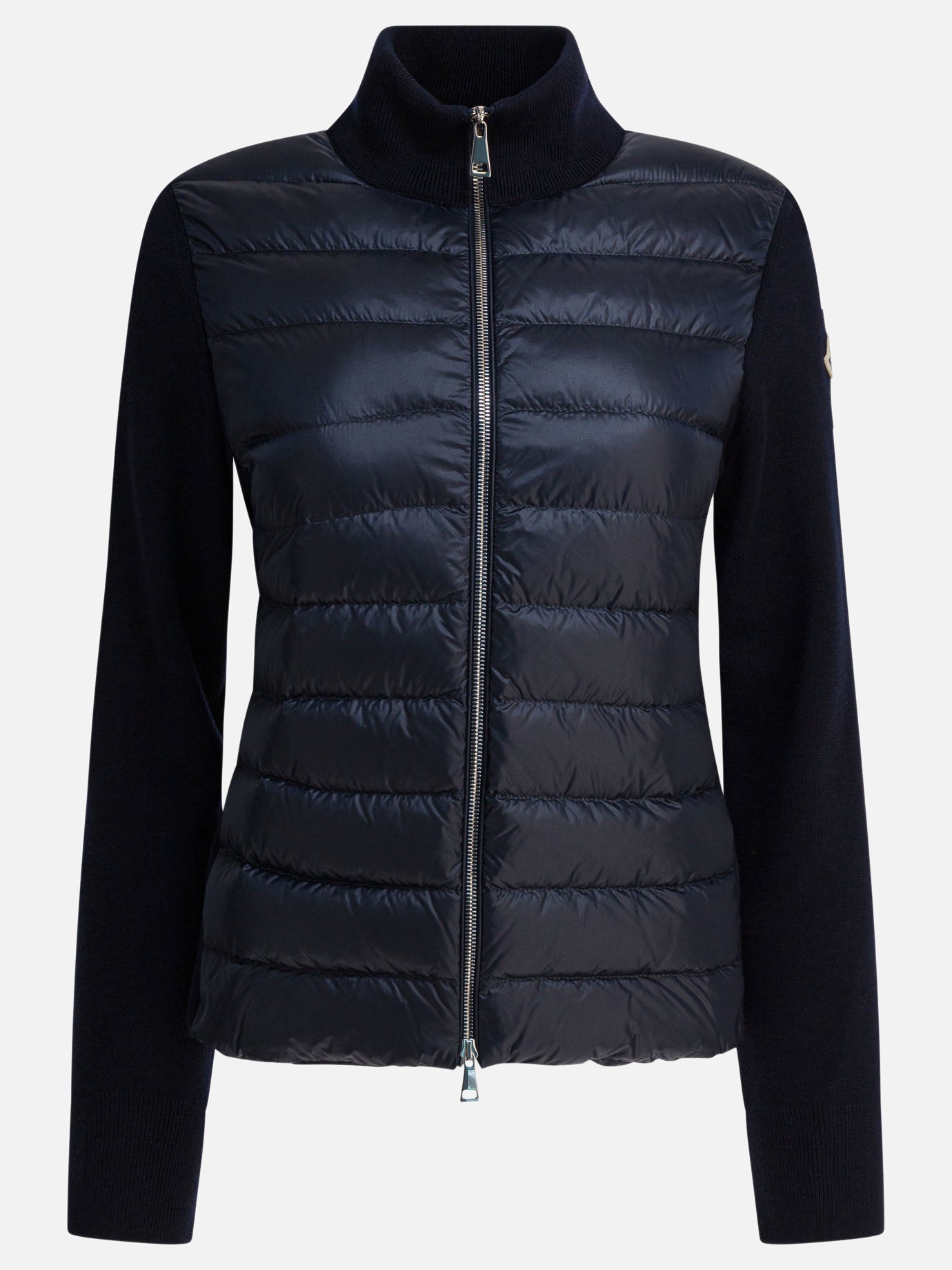 Quilted & Utility Jackets Logo  Blue - Moncler Women | PDP | VIETTI Online Store | thumbnail