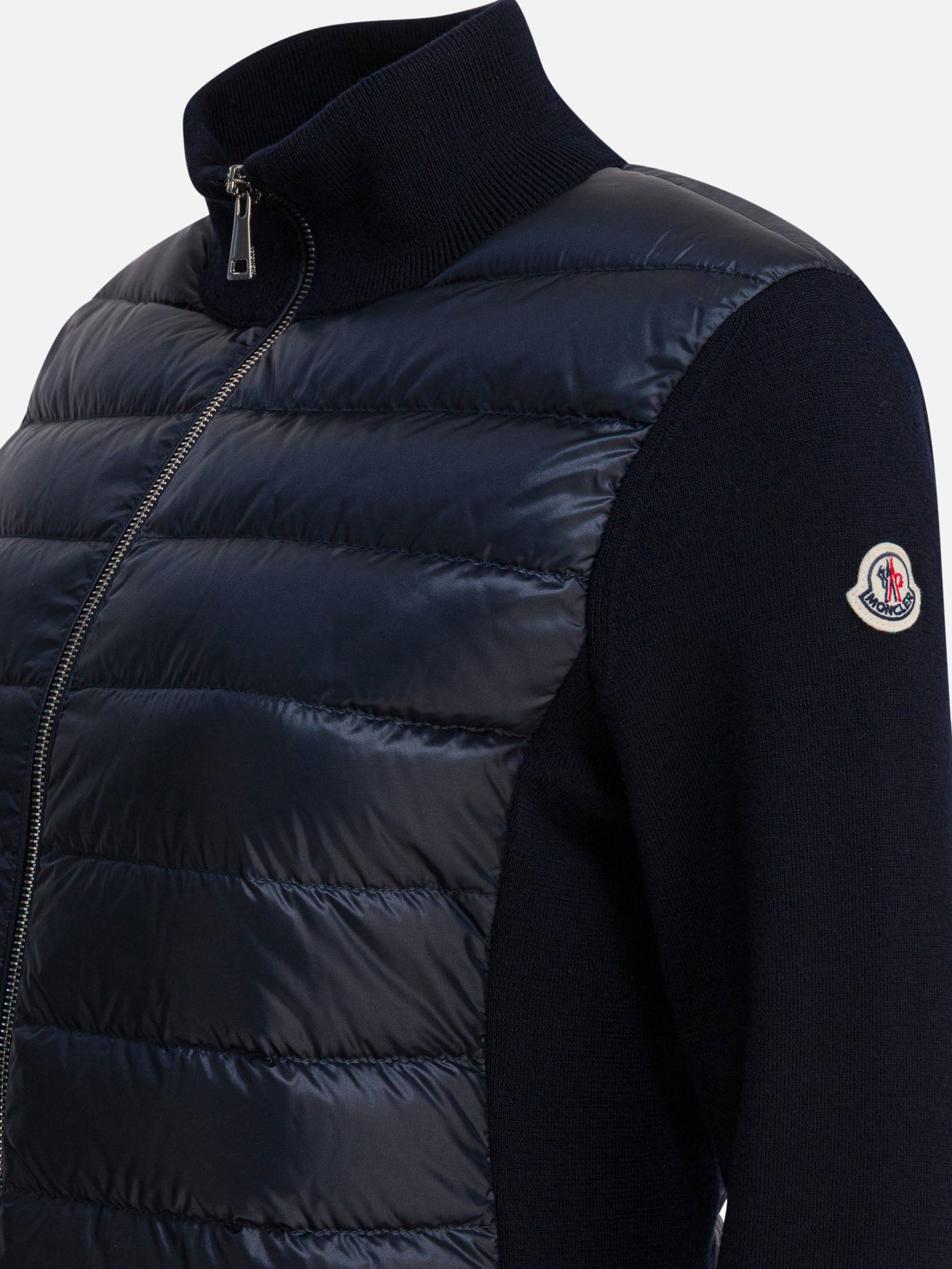 Quilted & Utility Jackets Logo  Blue - Moncler Women | PDP | VIETTI Online Store | Zoom-Modal_4
