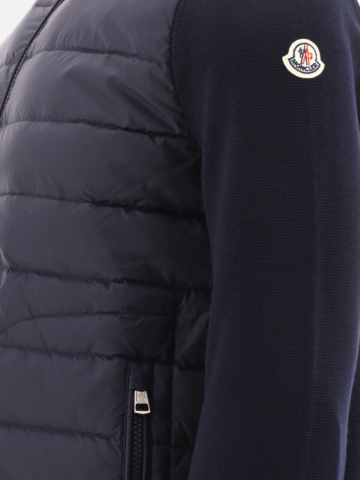 Down jackets Solid colour  Blue - Moncler Men | PDP | VIETTI Online Store | Zoom-Modal_4
