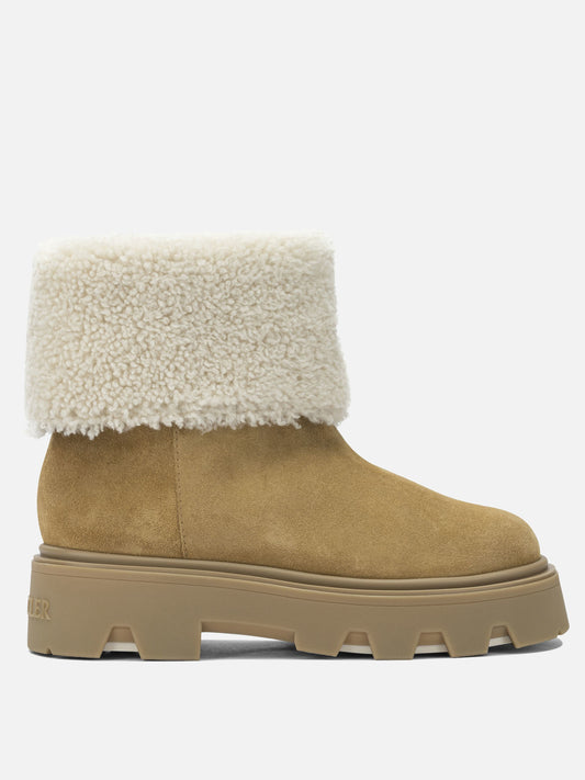 Pull-on boots 100% shearling - 100% rubber  Beige - Moncler Women | PLP | VIETTI Online Store 
