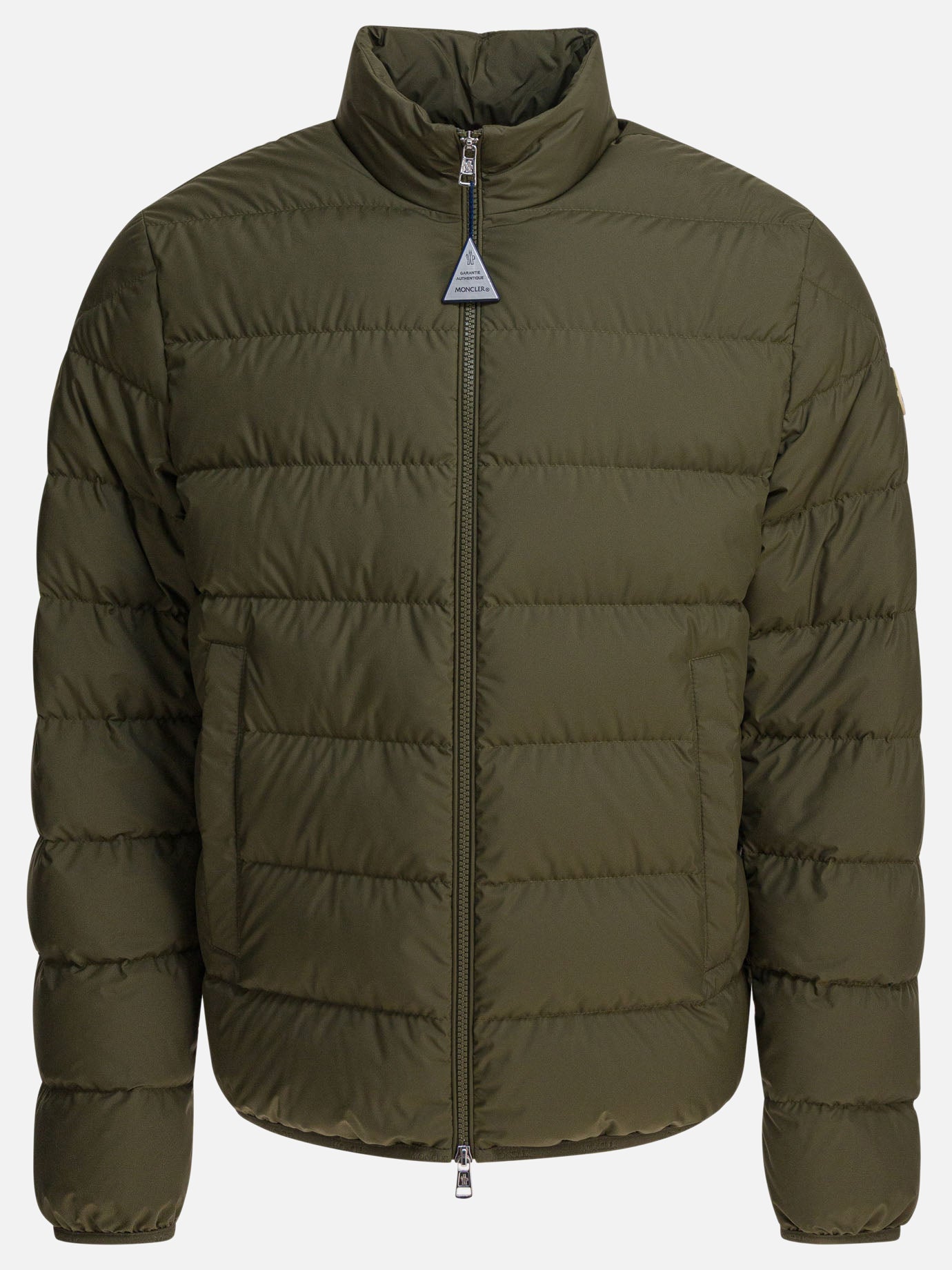 Down jackets Solid colour  Green - Moncler Men | PDP | VIETTI Online Store | Zoom-Modal
