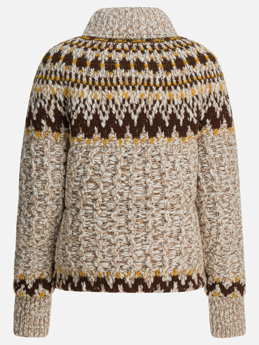 Down jackets Textured knit  Beige - Moncler Grenoble Women | PDP | VIETTI Online Store | 2
