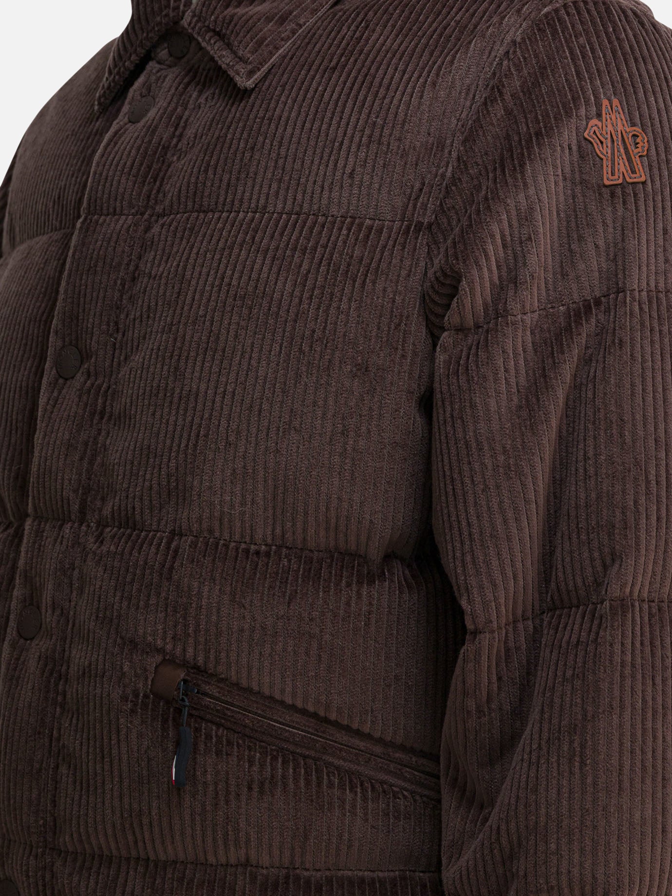 Down jackets Solid colour  Brown - Moncler Grenoble Men | PDP | VIETTI Online Store | Zoom-Modal_4

