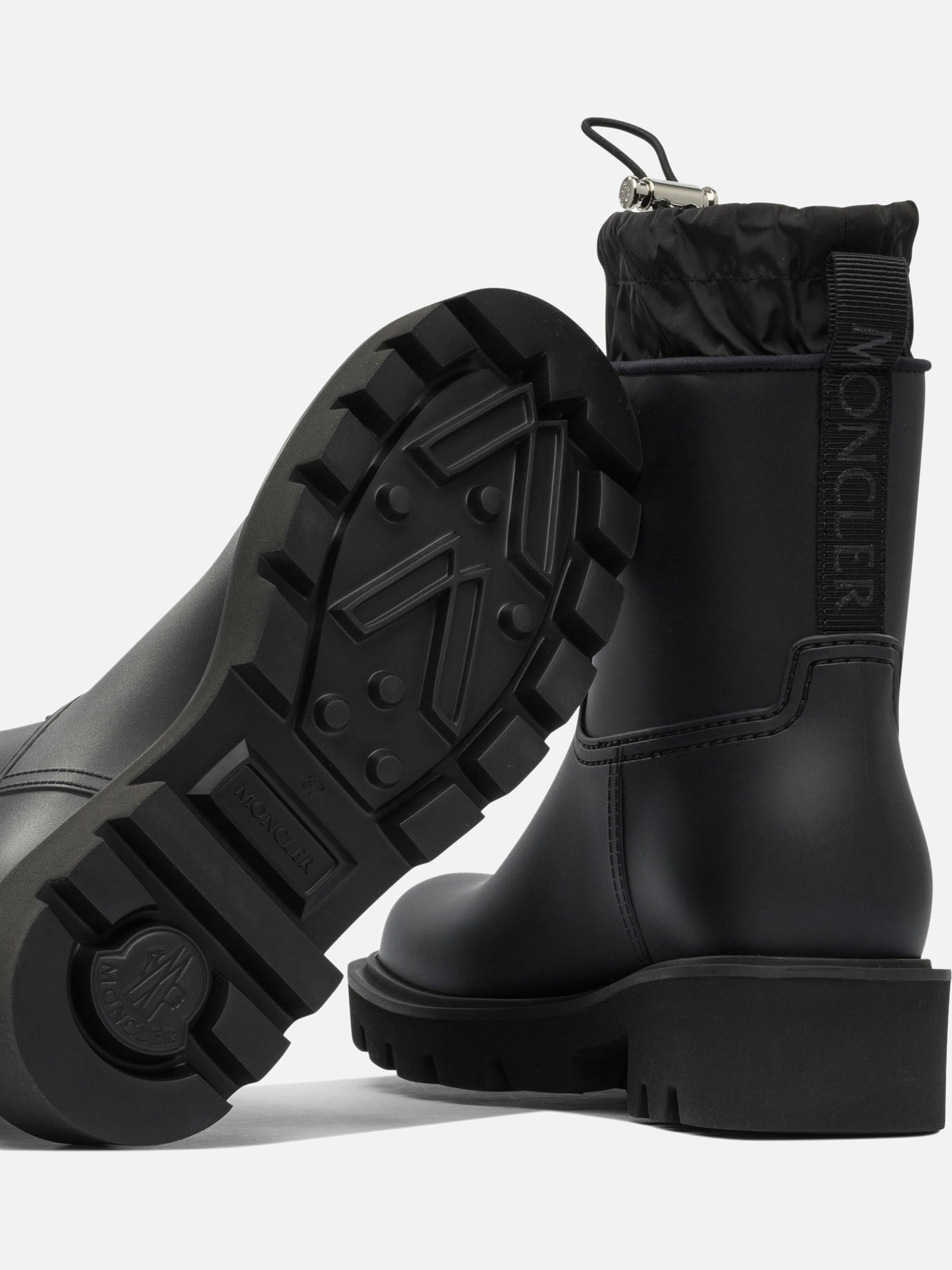 Rain boots 100% pvc - 100% rubber  Black - Moncler Women | PDP | VIETTI Online Store | thumbnail_5