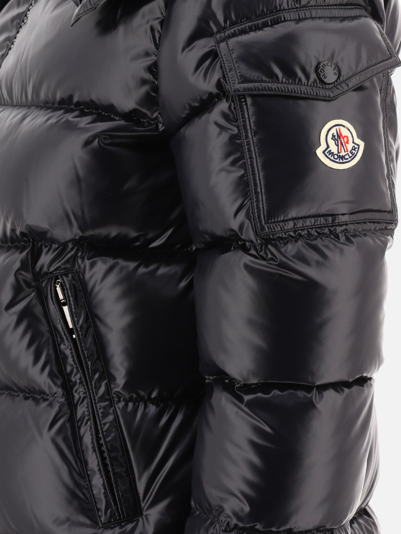 Down jackets Solid colour  Black - Moncler Women | PDP | VIETTI Online Store | thumbnail_4