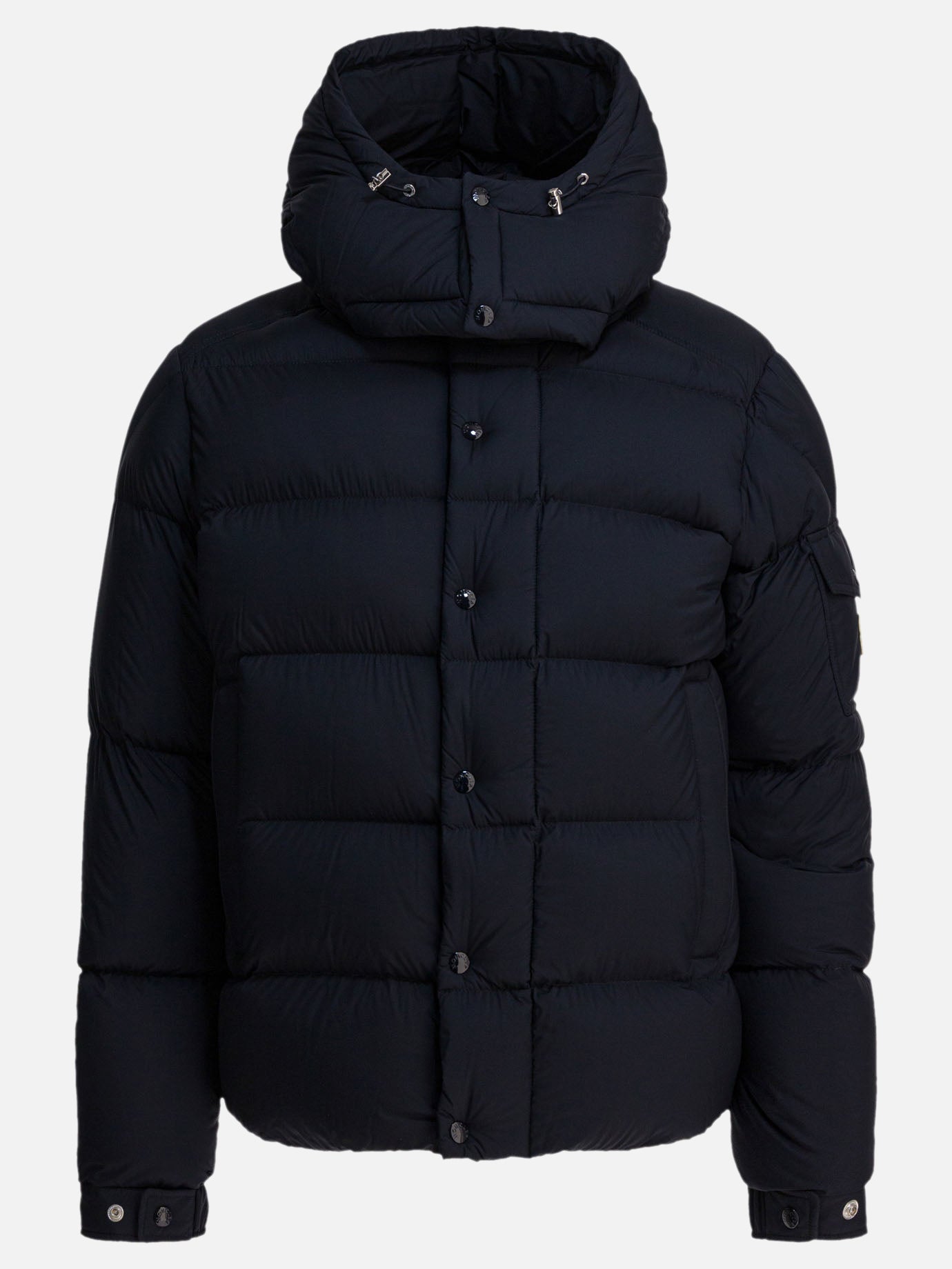Down jackets Solid colour  Blue - Moncler Men | PDP | VIETTI Online Store | thumbnail