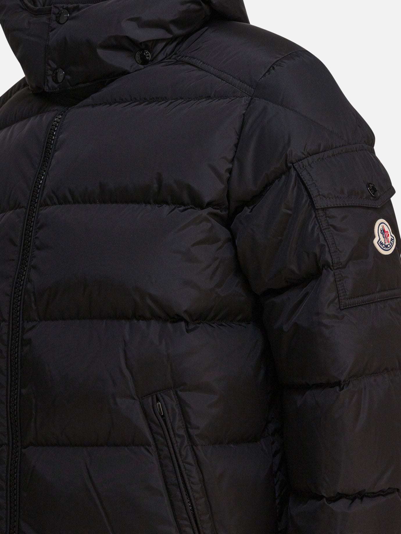 Down jackets Solid colour  Black - Moncler Men | PDP | VIETTI Online Store | Zoom-Modal_4
