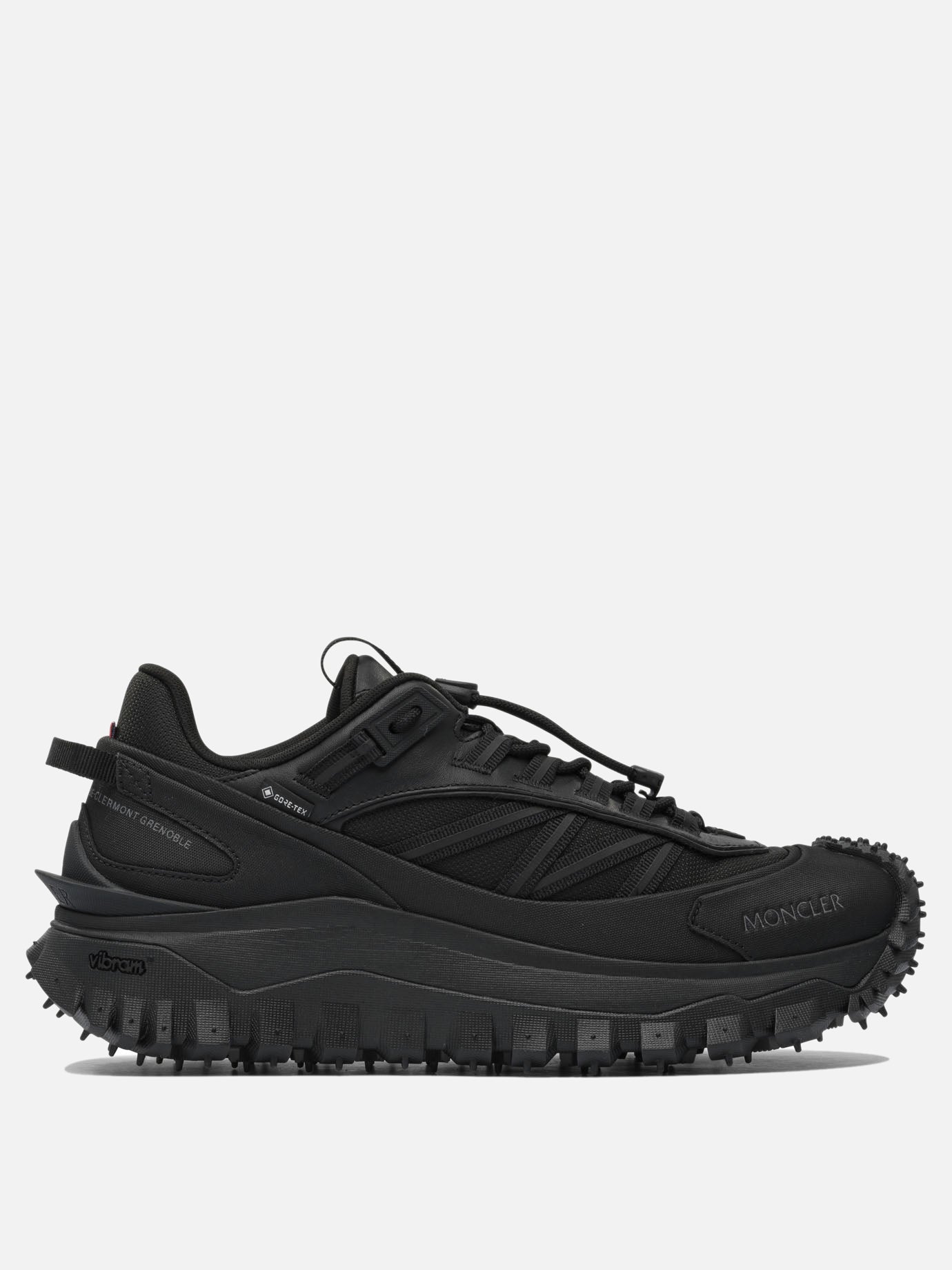 Low top sneakers 60% nylon 40% leather - 100% rubber  Black - Moncler Men | PDP | VIETTI Online Store | thumbnail