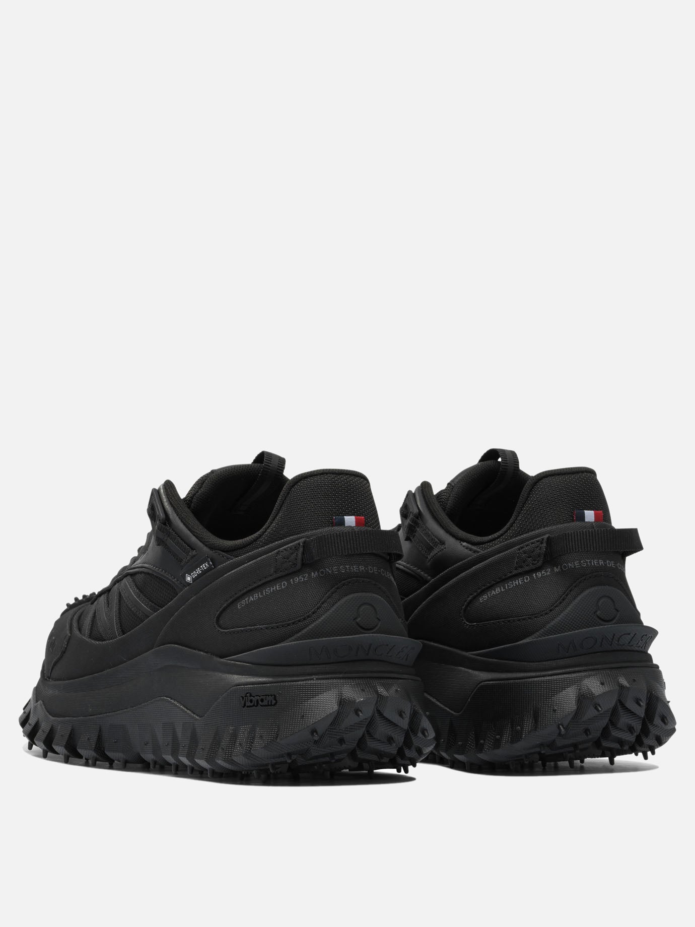 Low top sneakers 60% nylon 40% leather - 100% rubber  Black - Moncler Men | PDP | VIETTI Online Store | thumbnail_4