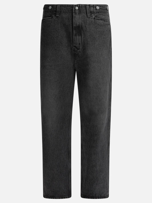 Wide-leg jeans Solid colour  Black - Needles Men | PLP | VIETTI Online Store 
