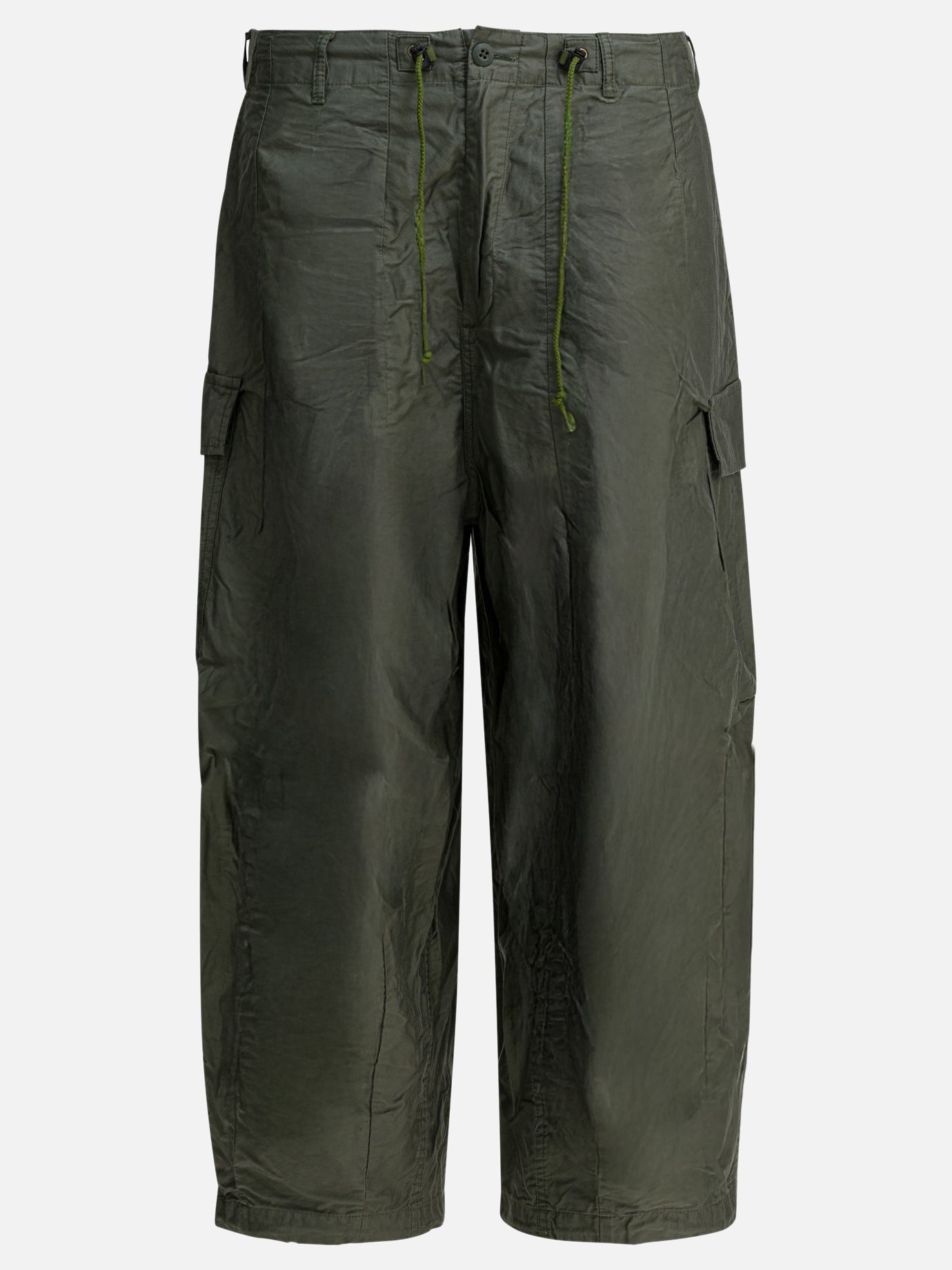 Cargo & parachute trousers Solid colour  Green - Needles Men | PDP | VIETTI Online Store | Zoom-Modal

