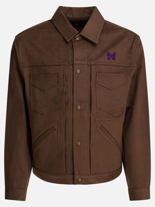 Overshirt jackets Logo  Brown - Needles Men | PLP | VIETTI Online Store 
