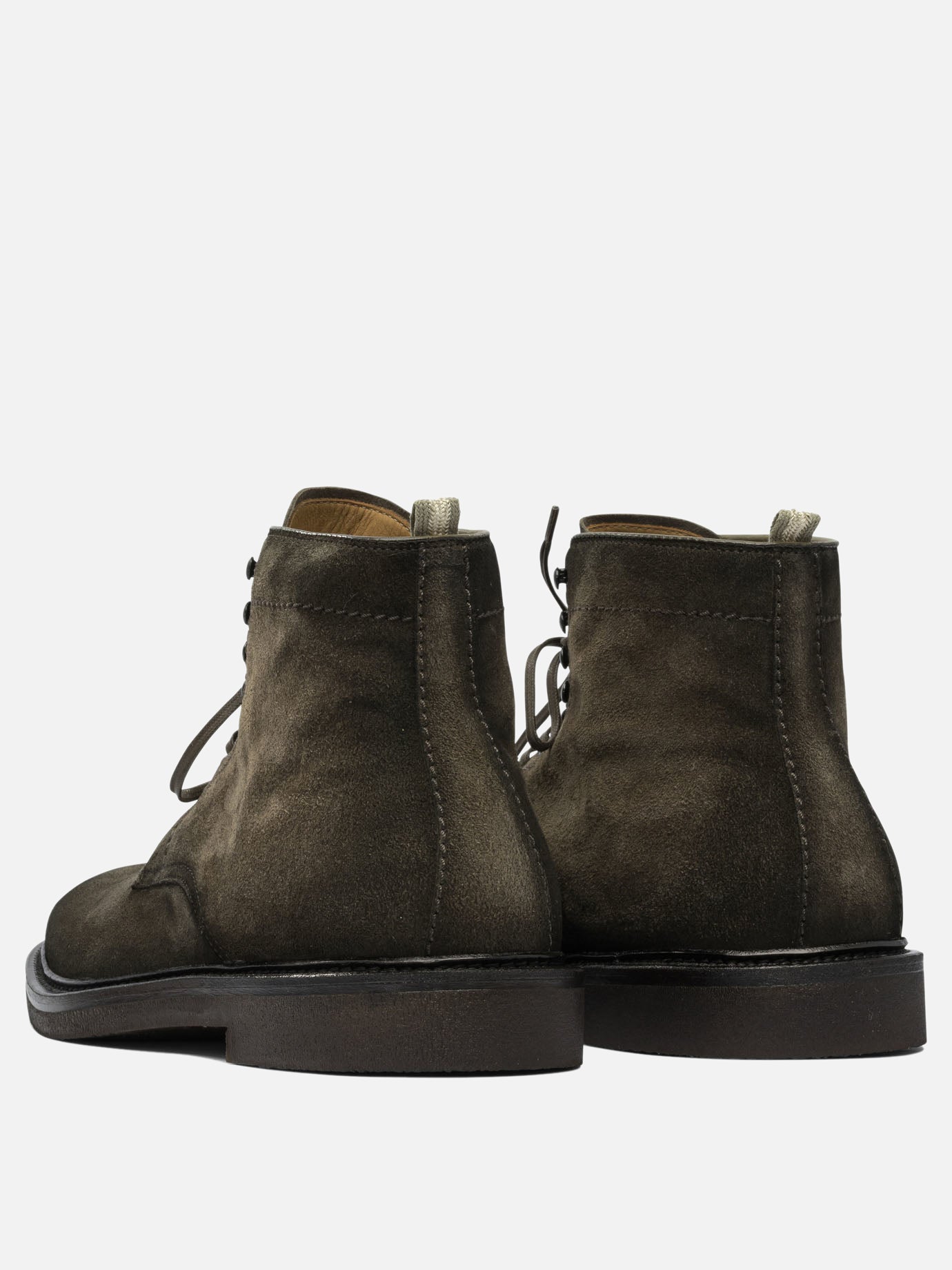 Lace-up boots 100% suede - 100% rubber  Green - Officine Creative Men | PDP | VIETTI Online Store | Zoom-Modal_4
