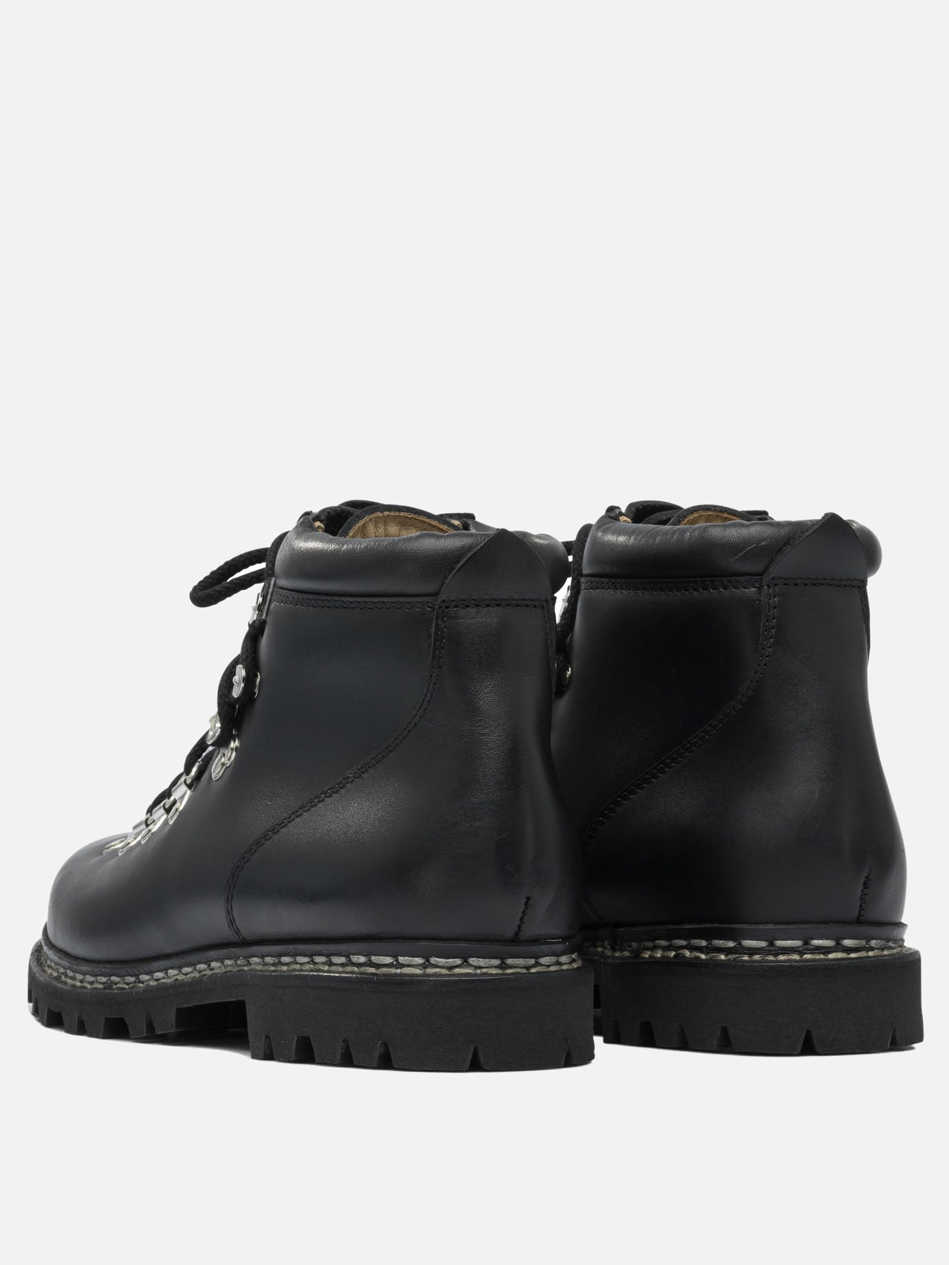 Lace-up boots 100% leather - 100% rubber  Black - Paraboot Men | PDP | VIETTI Online Store | Zoom-Modal_4
