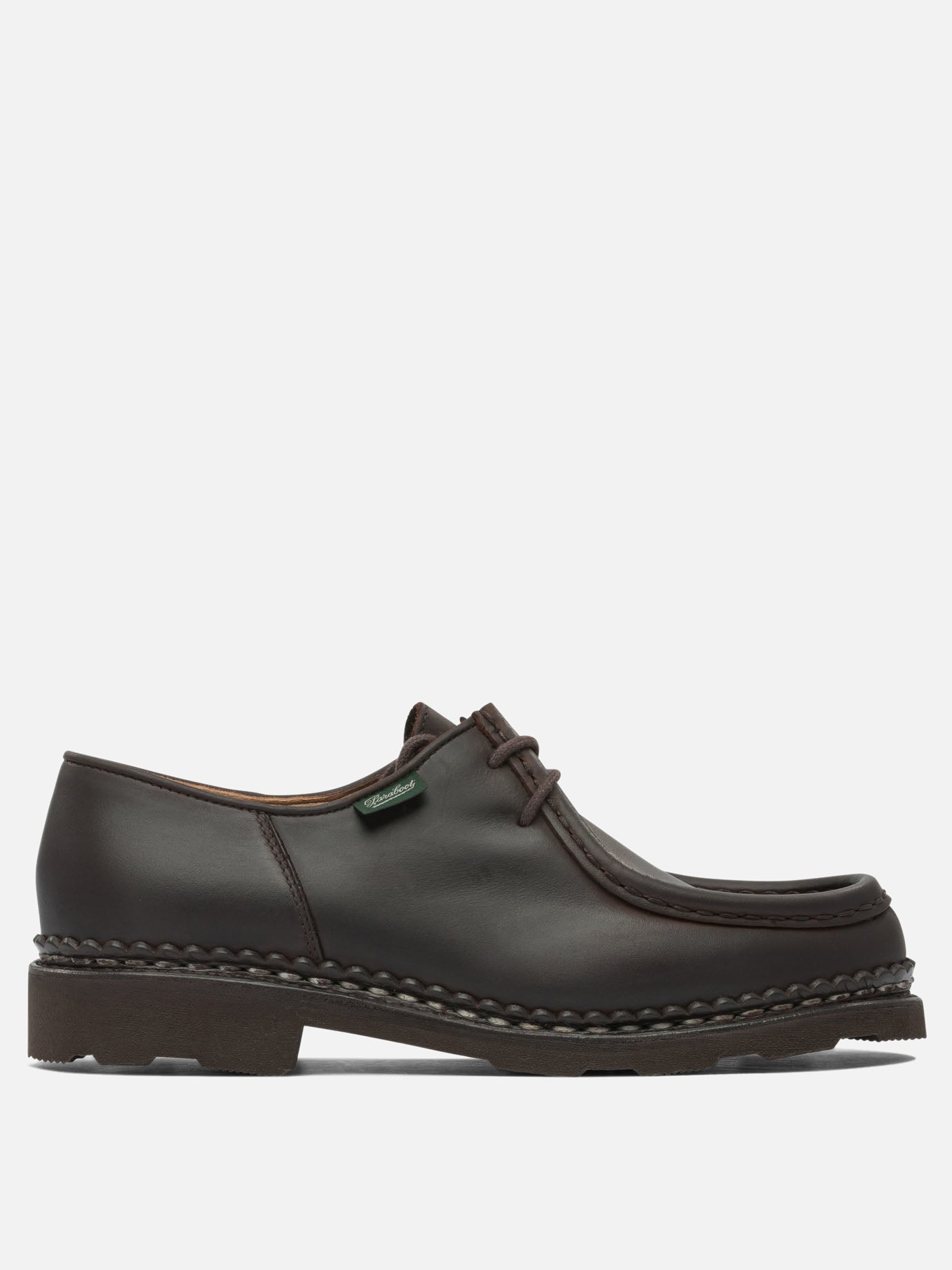 Laced loafers 100% leather - 100% rubber  Brown - Paraboot Men | PDP | VIETTI Online Store | thumbnail