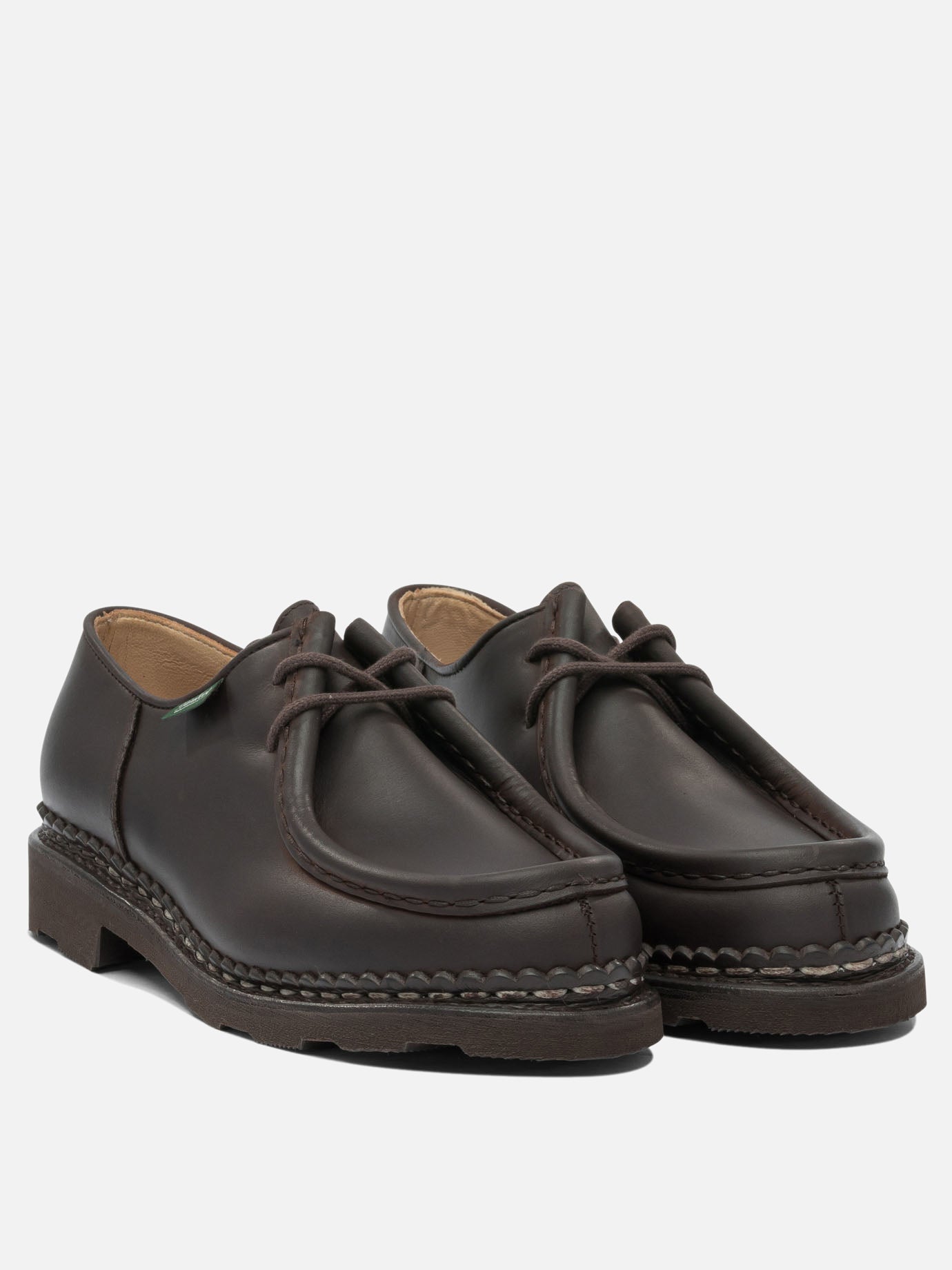 Laced loafers 100% leather - 100% rubber  Brown - Paraboot Men | PDP | VIETTI Online Store | Zoom-Modal_2
