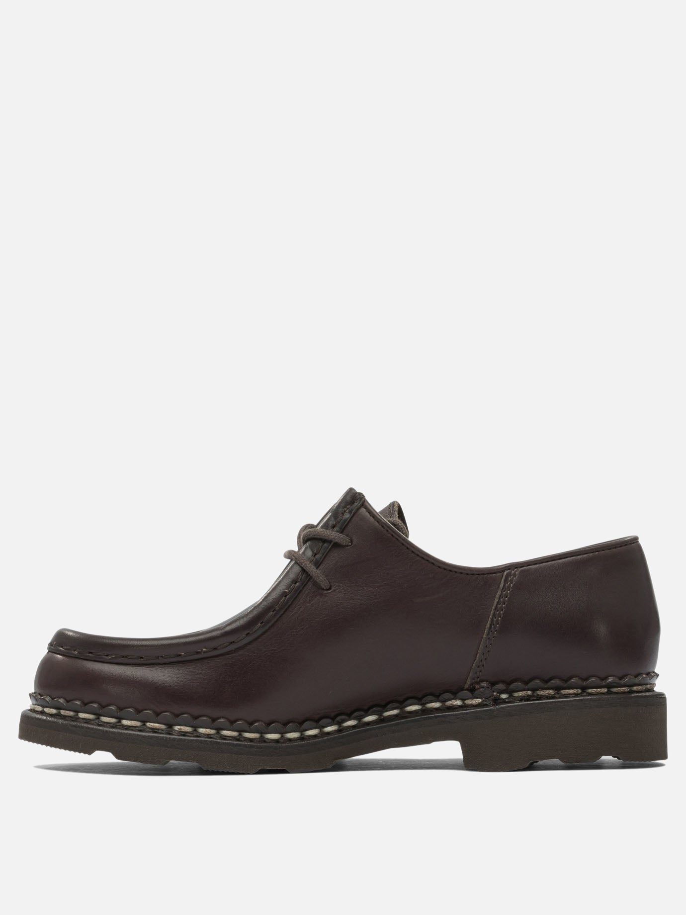 Laced loafers 100% leather - 100% rubber  Brown - Paraboot Men | PDP | VIETTI Online Store | Zoom-Modal_3
