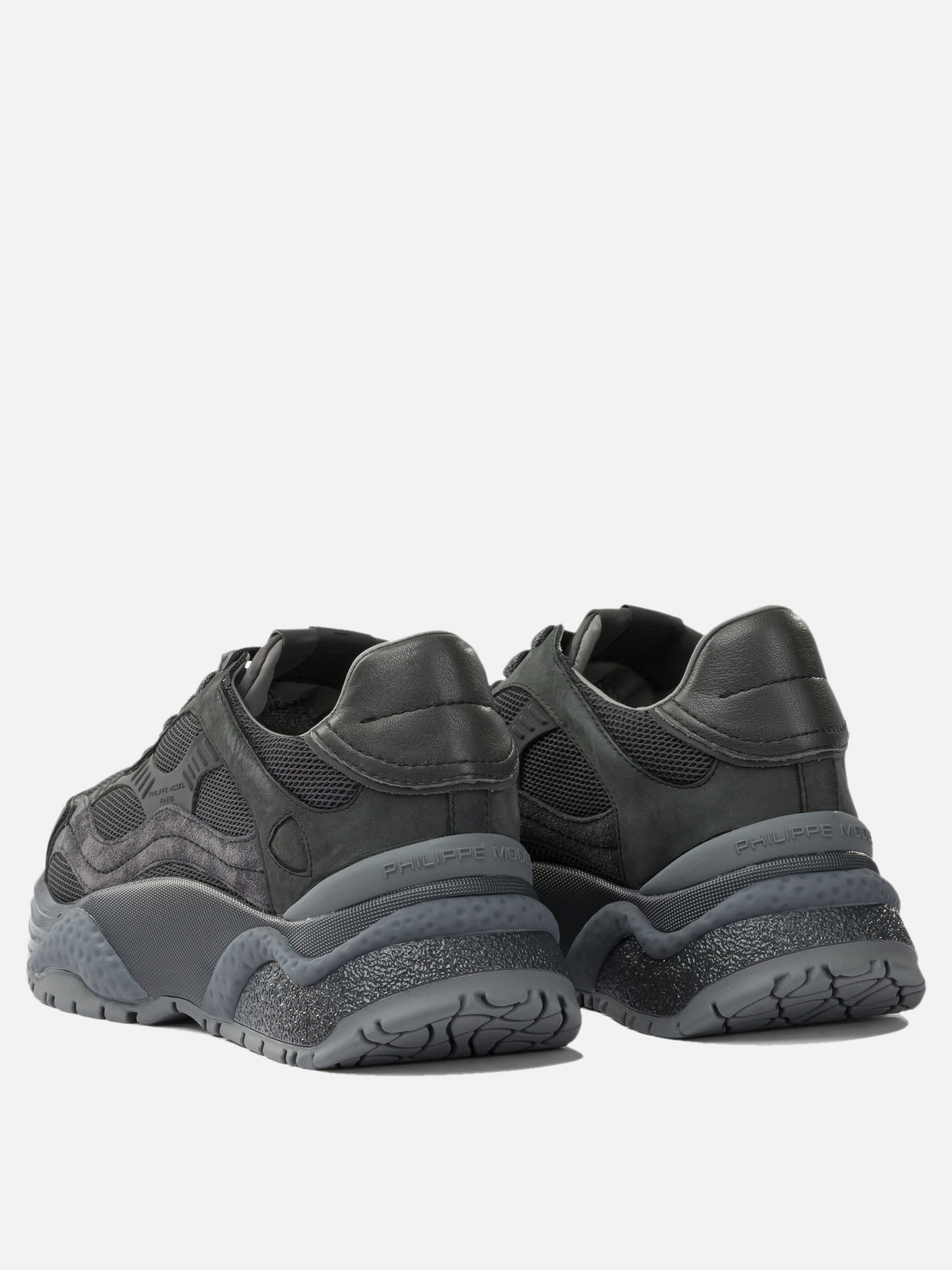 Low top sneakers 50% fabric 40% calf leather 10% goat leather - 100% rubber  Black - Philippe Model Paris Women | PDP | VIETTI Online Store | Zoom-Modal_4
