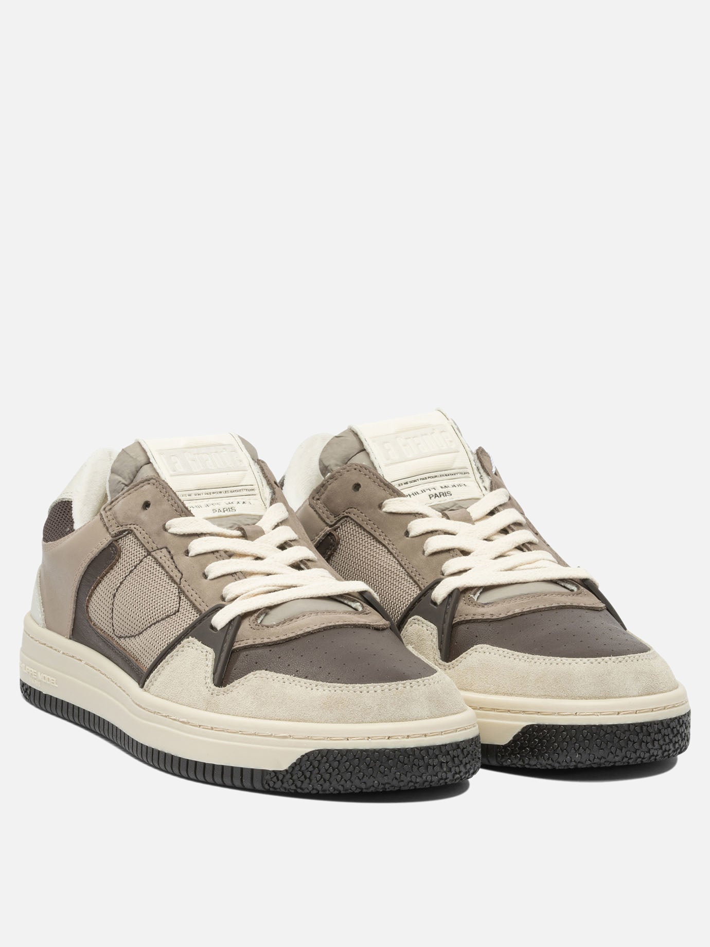 Low top sneakers 80% leather 20% polyamide - 100% leather  Brown - Philippe Model Paris Men | PDP | VIETTI Online Store | Zoom-Modal_2
