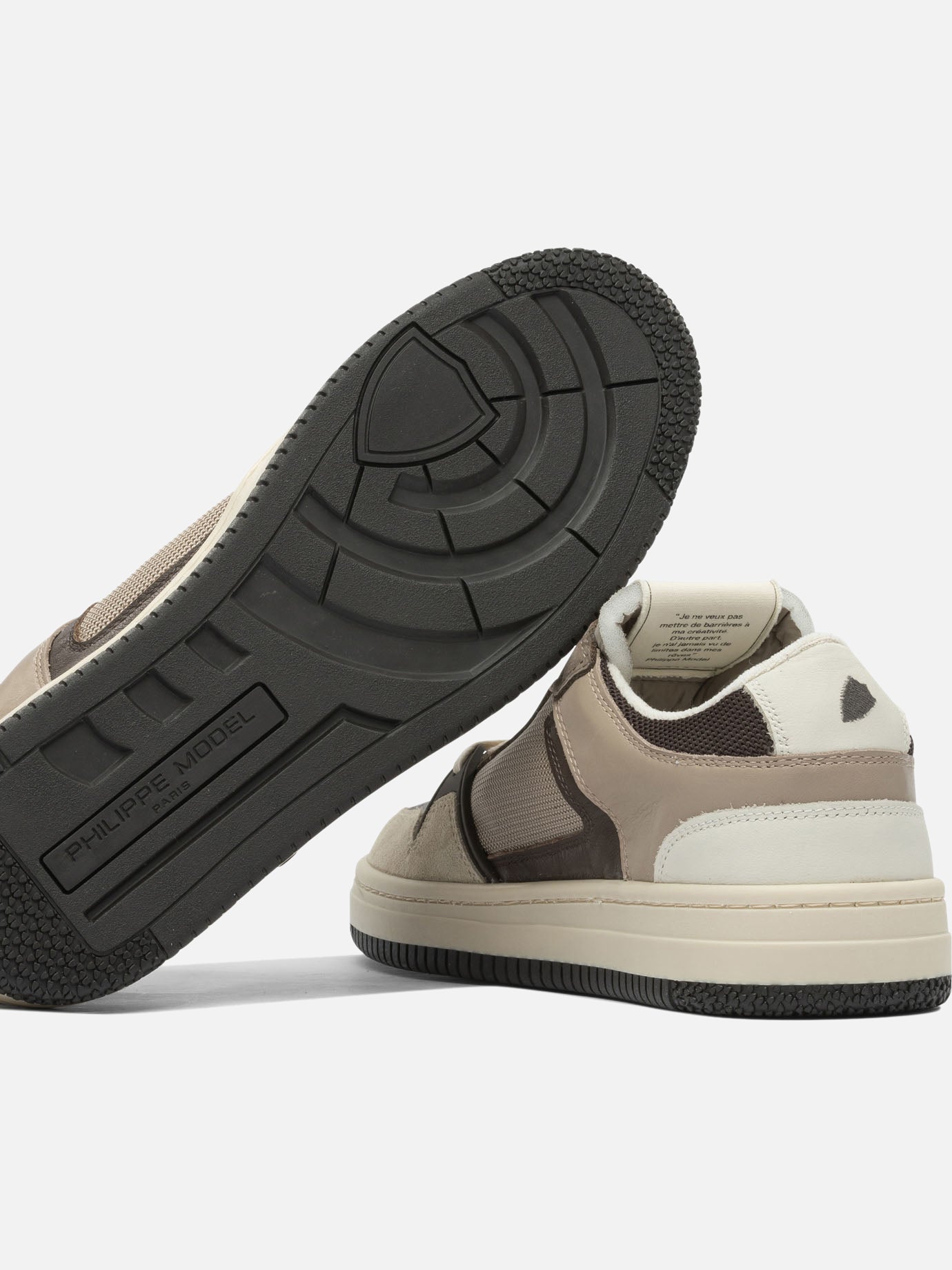 Low top sneakers 80% leather 20% polyamide - 100% leather  Brown - Philippe Model Paris Men | PDP | VIETTI Online Store | Zoom-Modal_5
