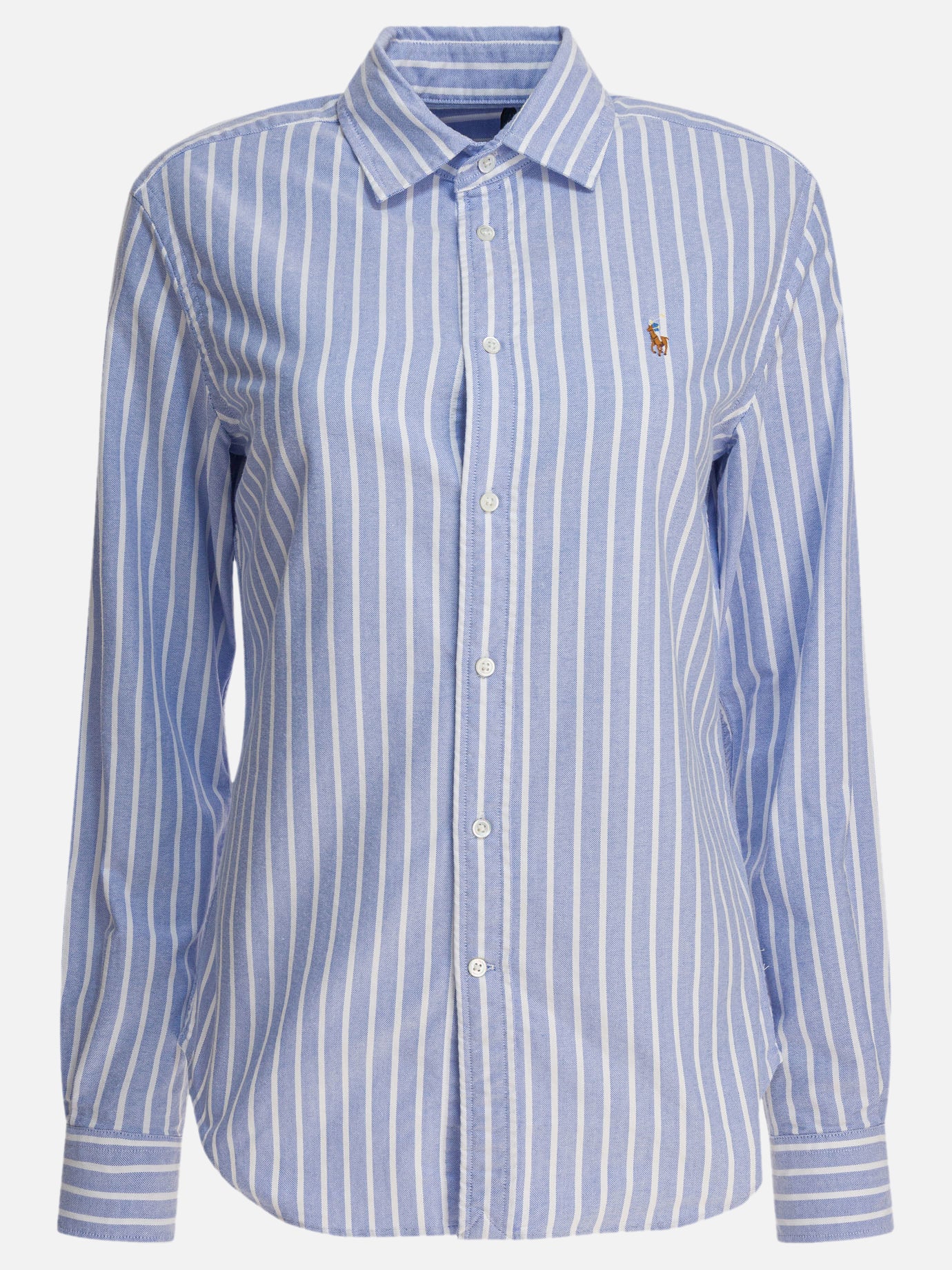 Polo Ralph Lauren Slim-fit striped oxford shirt 15036780_02 Blue thumbnail_1