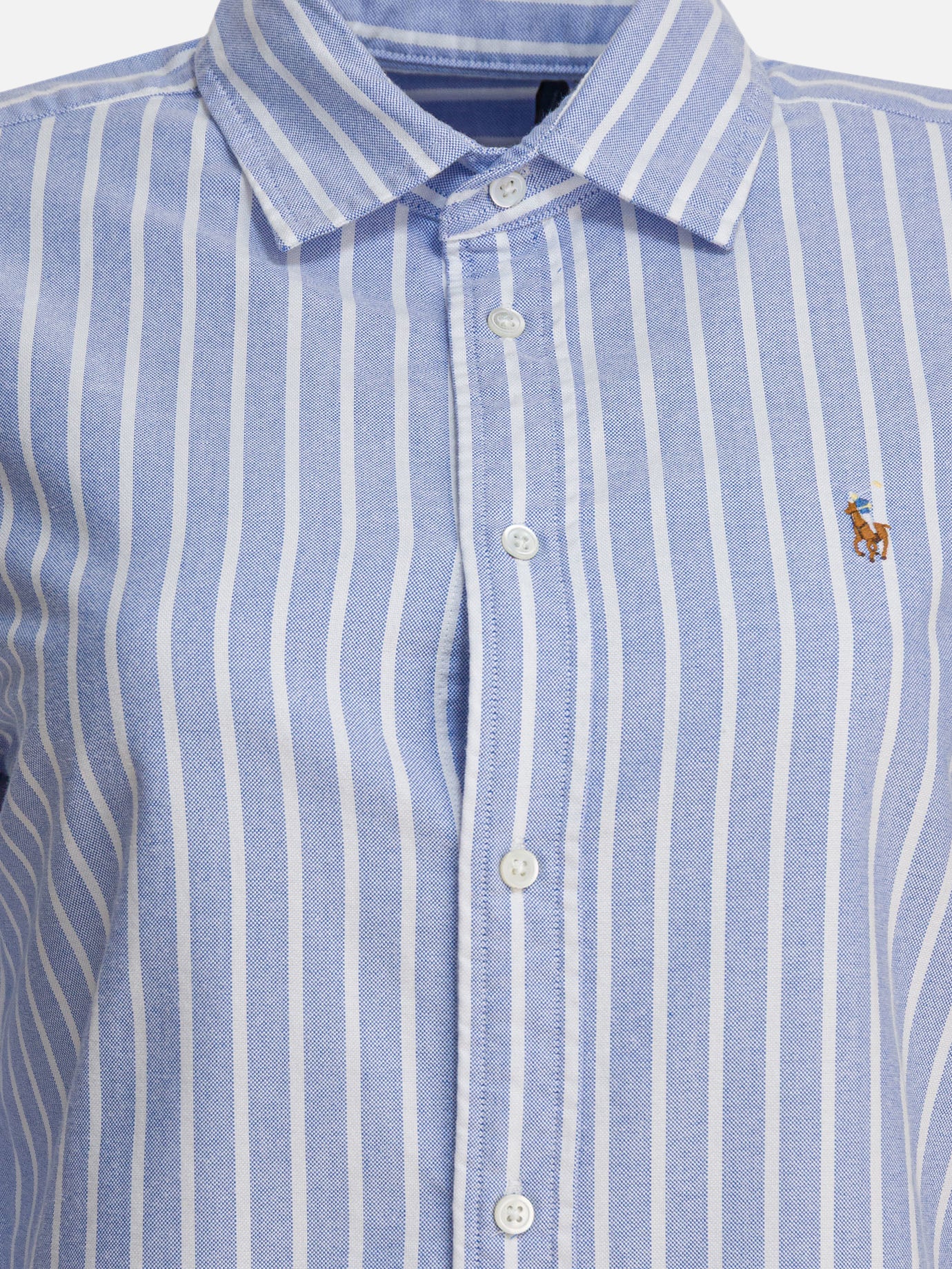 Polo Ralph Lauren Slim-fit striped oxford shirt 15036780_02 Blue thumbnail_3