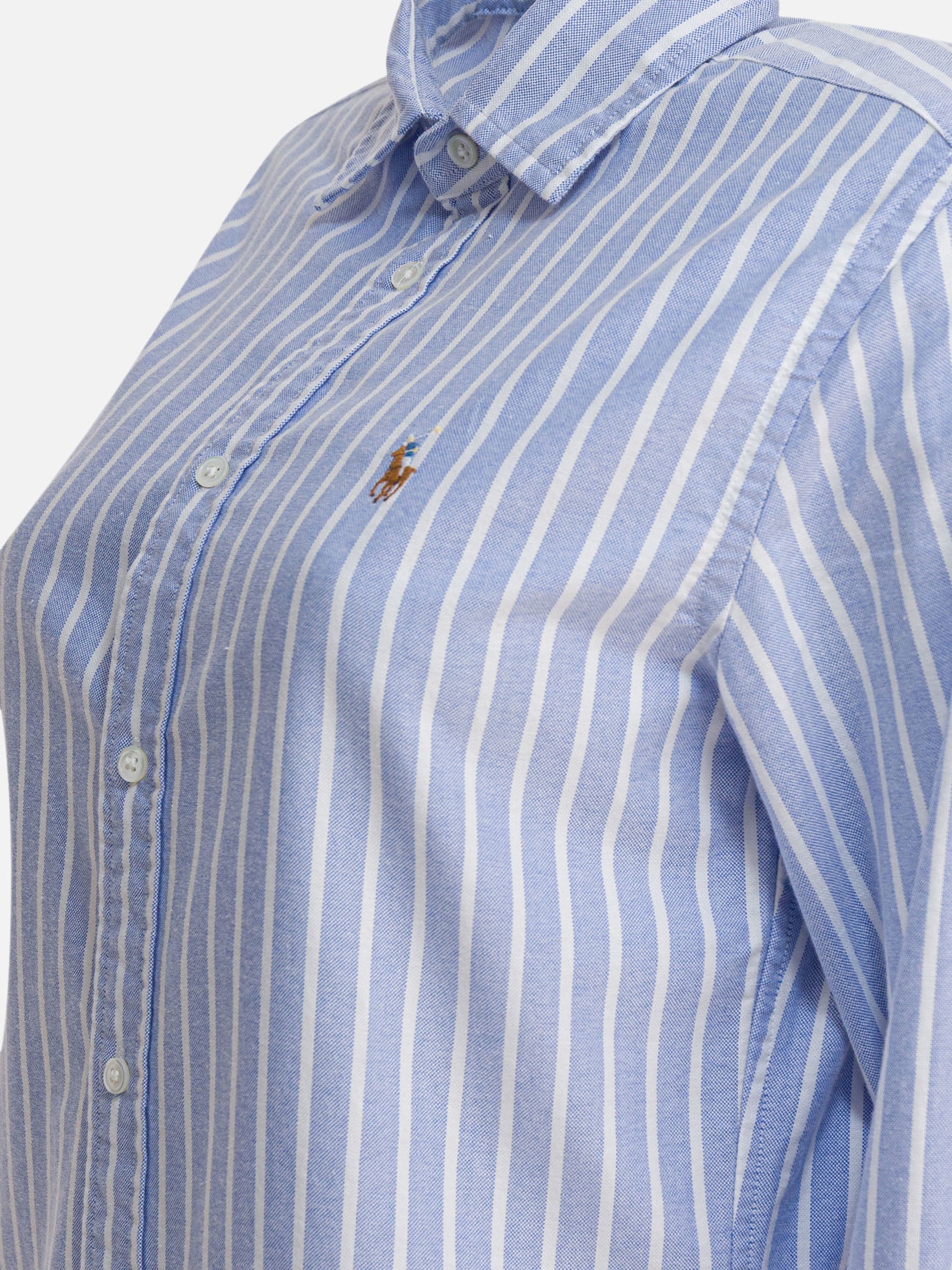 Polo Ralph Lauren Slim-fit striped oxford shirt 15036780_02 Blue thumbnail_4