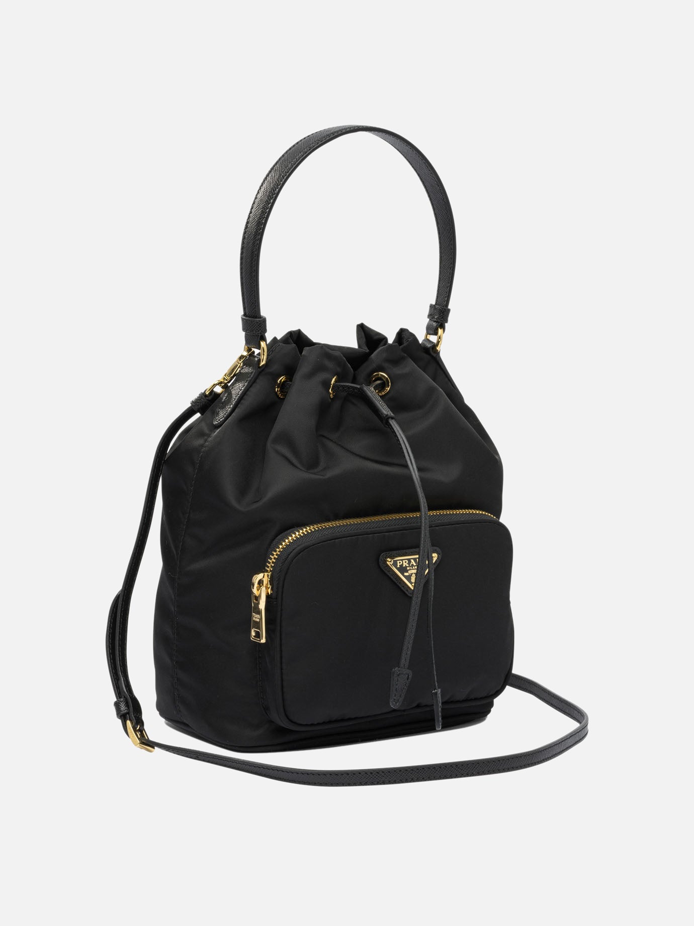Prada &quot;Prada Duet&quot; Re-Nylon Bucket bag 22921220_UNI Black thumbnail_2