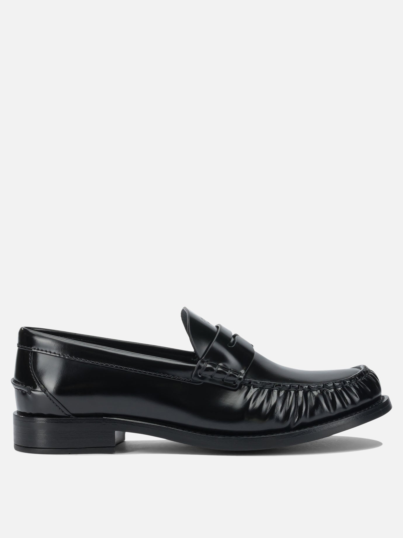 Loafers 100% calf leather - 100% rubber  Black - Prada Women | PDP | VIETTI Online Store | thumbnail