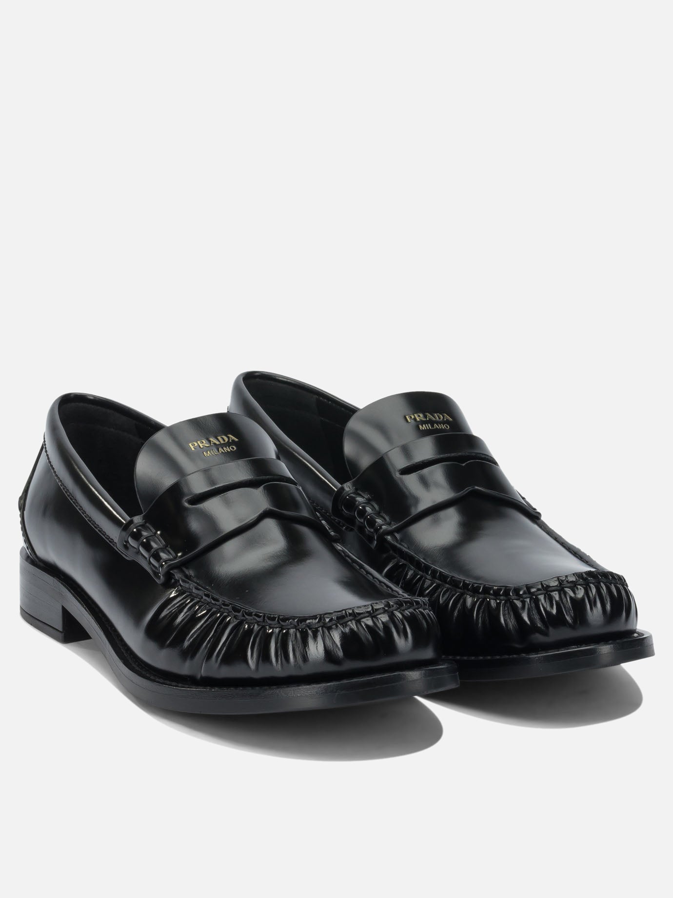 Loafers 100% calf leather - 100% rubber  Black - Prada Women | PDP | VIETTI Online Store | Zoom-Modal_2
