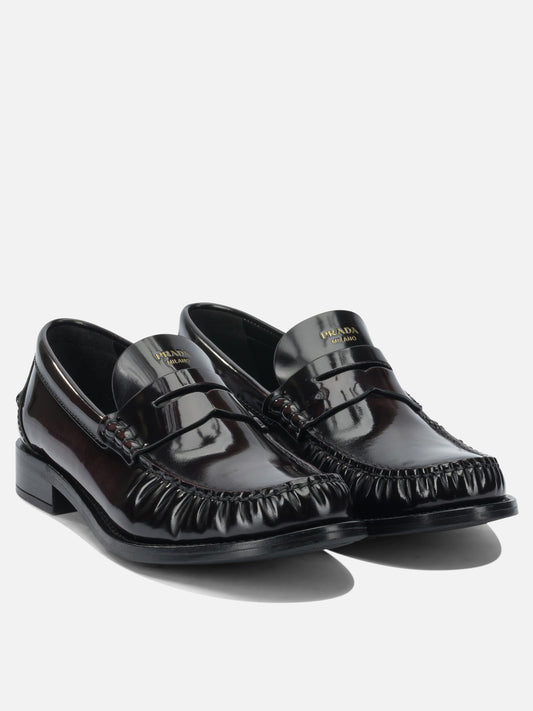 Loafers 100% calf leather - 100% rubber  Brown - Prada Women | PDP | VIETTI Online Store | 2
