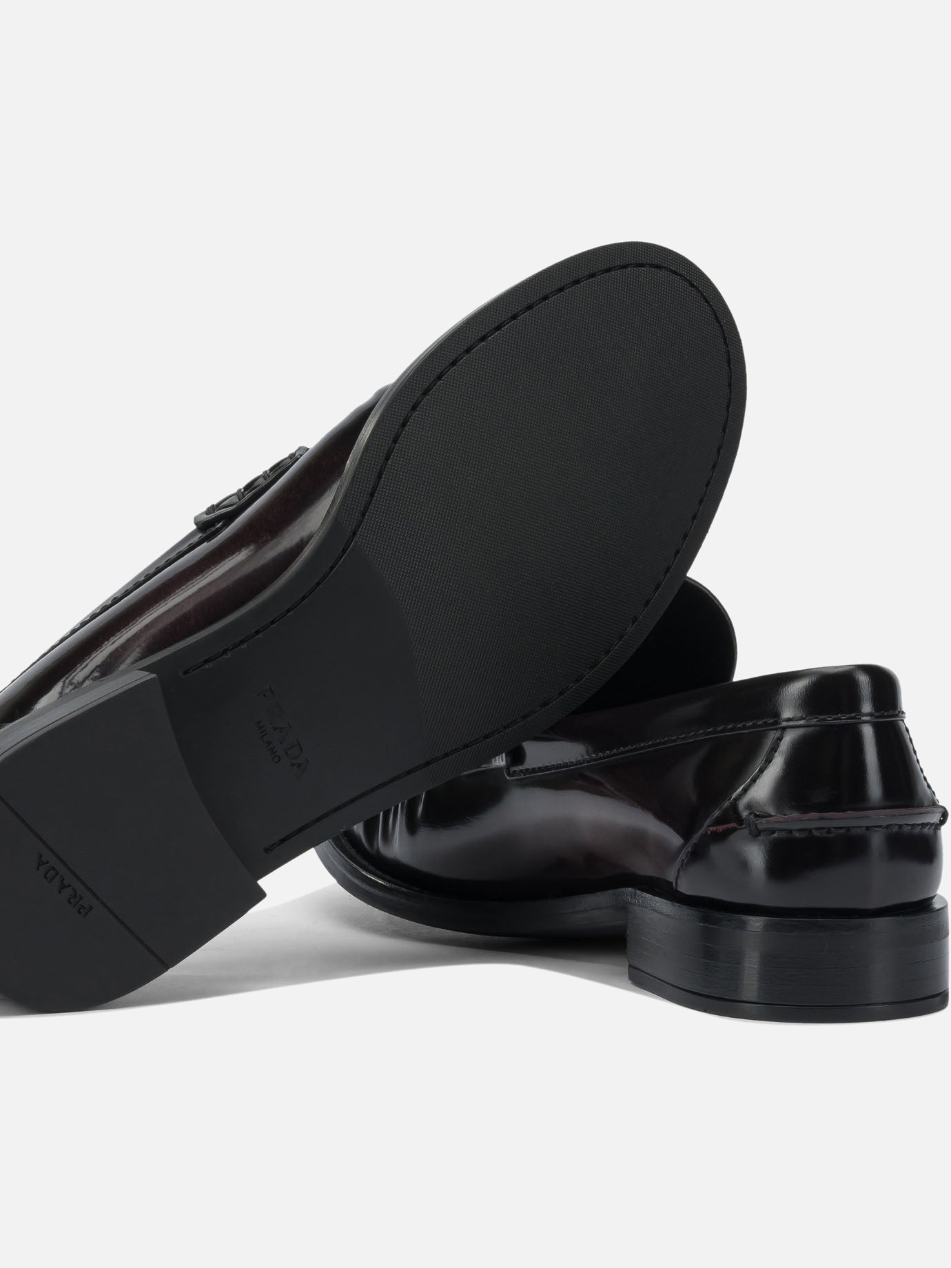 Loafers 100% calf leather - 100% rubber  Brown - Prada Women | PDP | VIETTI Online Store | Zoom-Modal_5
