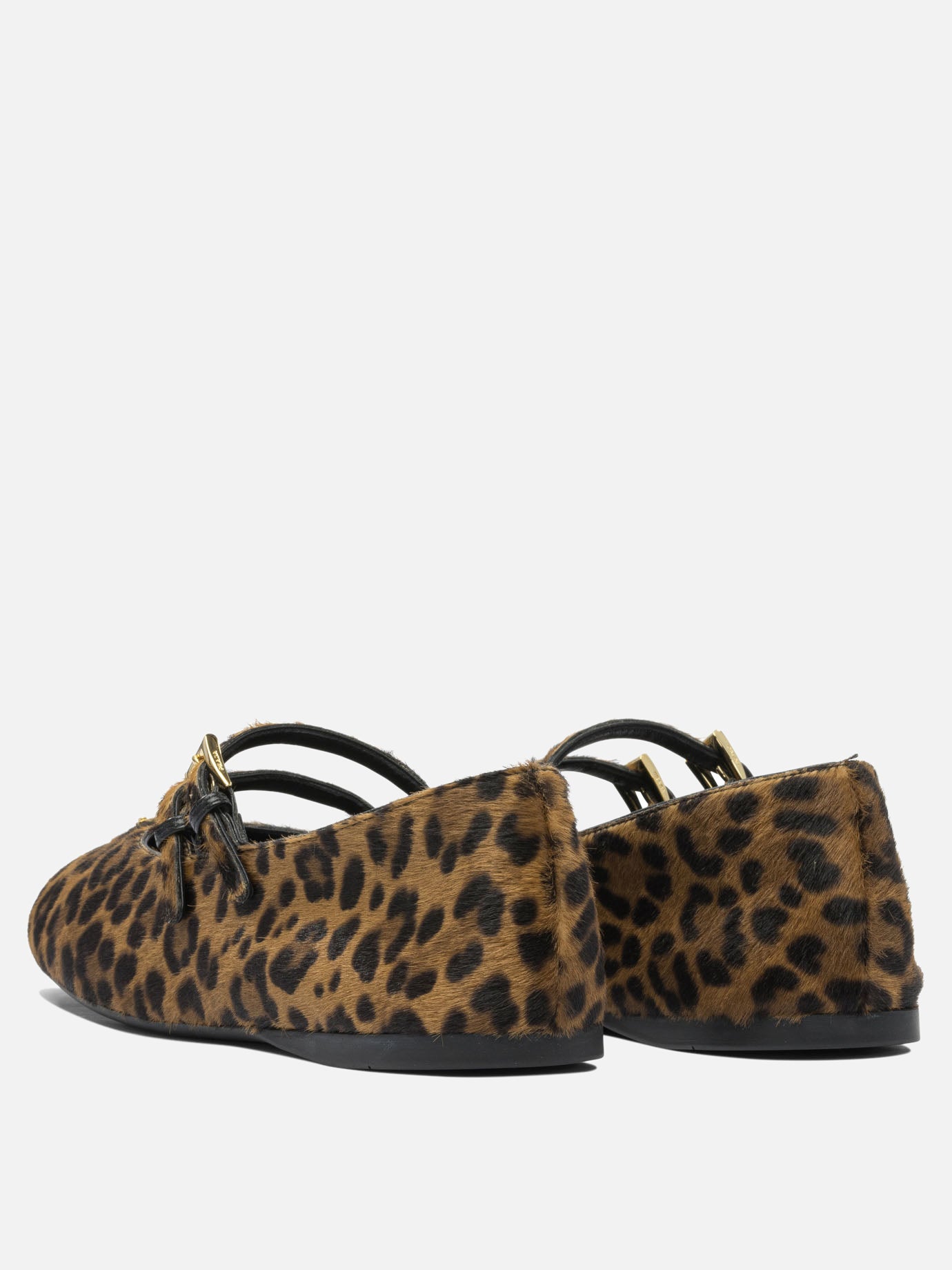Mary Jane ballet flats 100% leather - 100% rubber  Brown - Prada Women | PDP | VIETTI Online Store | thumbnail_4