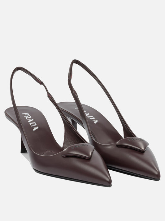 Slingbacks 100% calf leather - 100% leather  Bordeaux - Prada Women | PLP | VIETTI Online Store | 2
