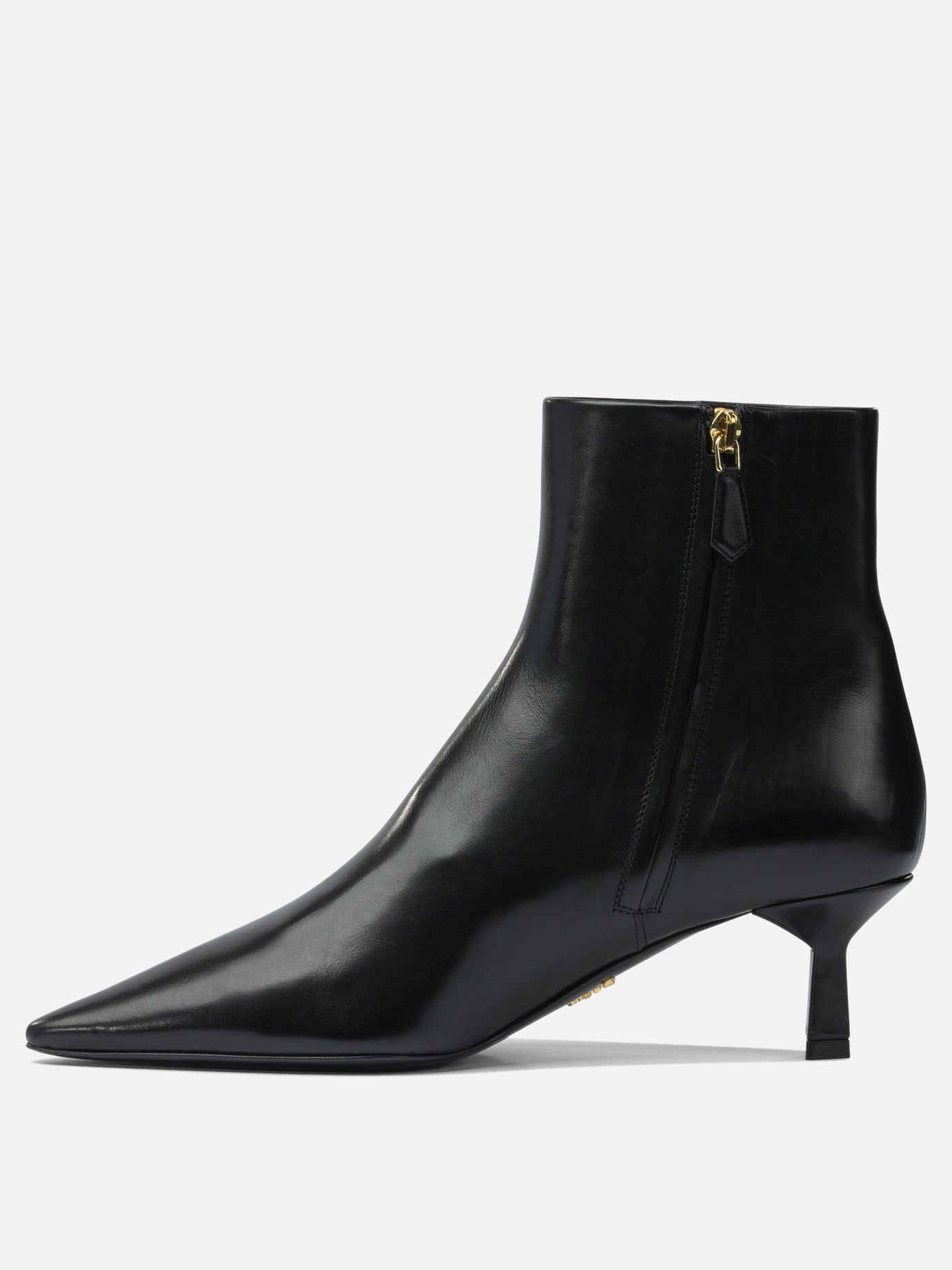 Zipped boots 100% calf leather - 100% leather  Black - Prada Women | PDP | VIETTI Online Store | thumbnail_3