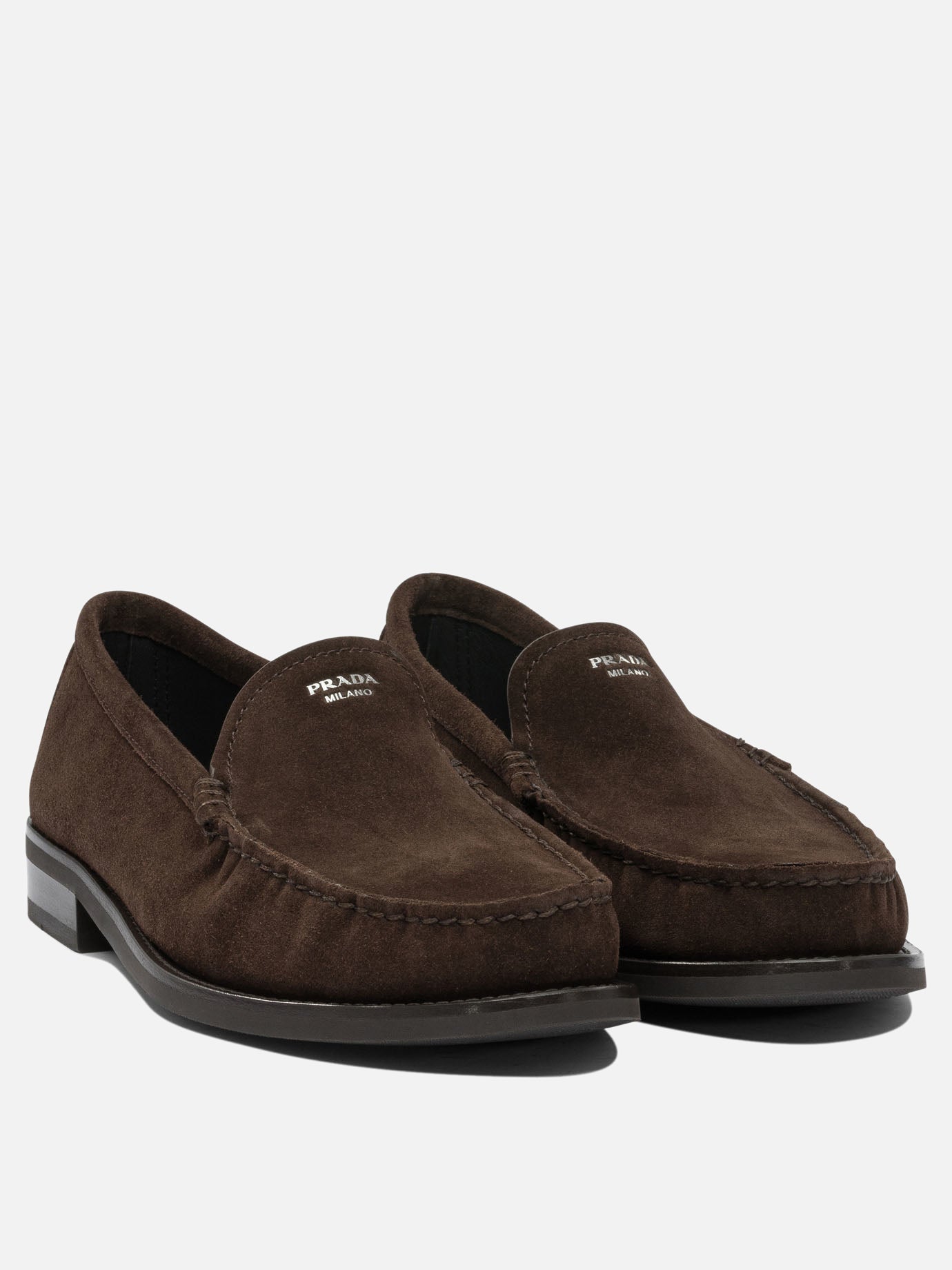 Loafers 100% calf leather - 100% rubber  Brown - Prada Men | PDP | VIETTI Online Store | Zoom-Modal_2
