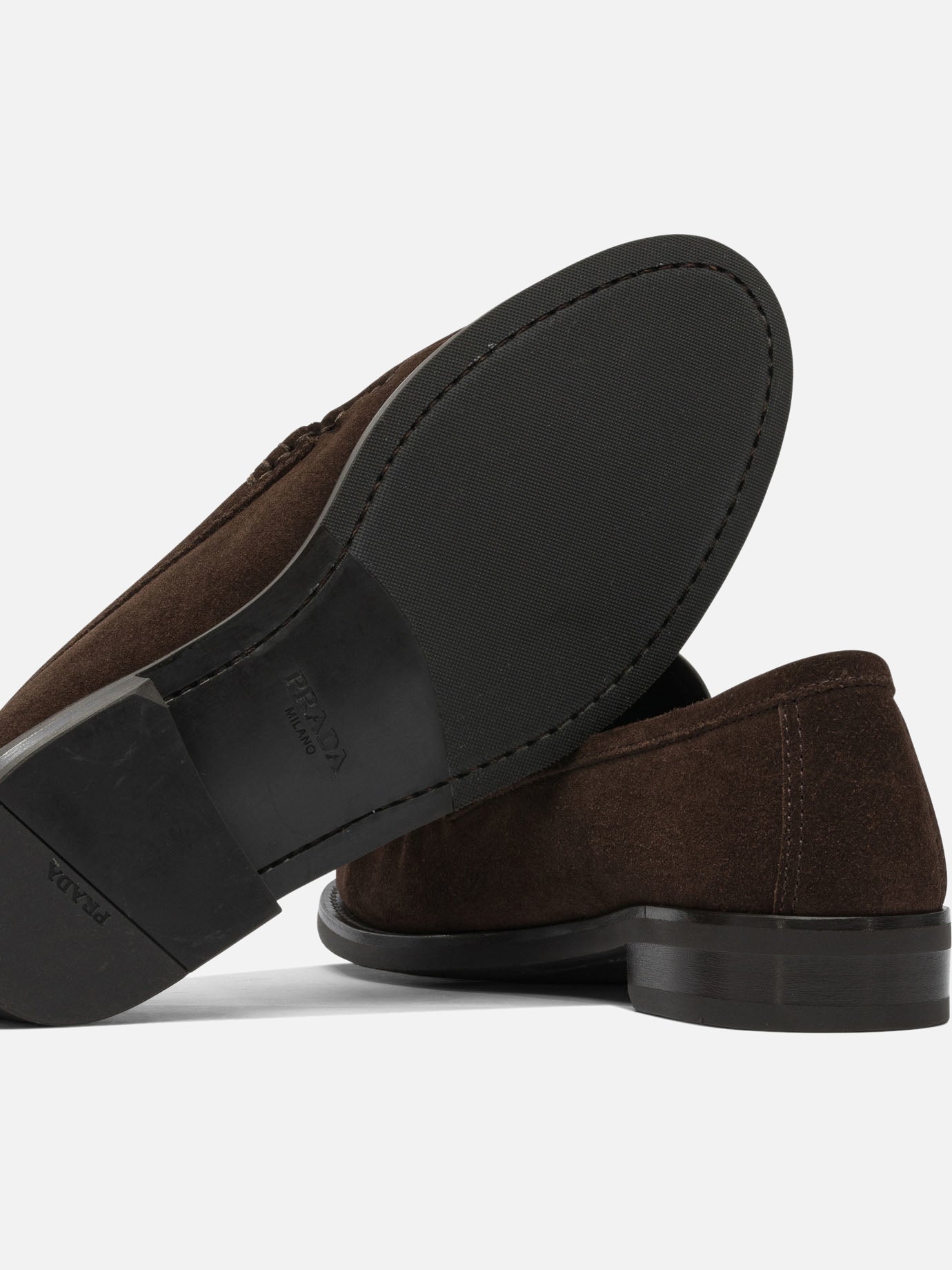 Loafers 100% calf leather - 100% rubber  Brown - Prada Men | PDP | VIETTI Online Store | thumbnail_5
