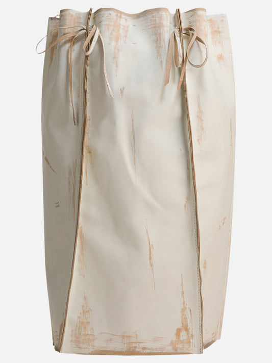 Midi skirts Solid colour  White - Prada Women | PDP | VIETTI Online Store 
