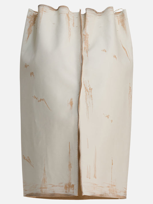 Midi skirts Solid colour  White - Prada Women | PDP | VIETTI Online Store | 2
