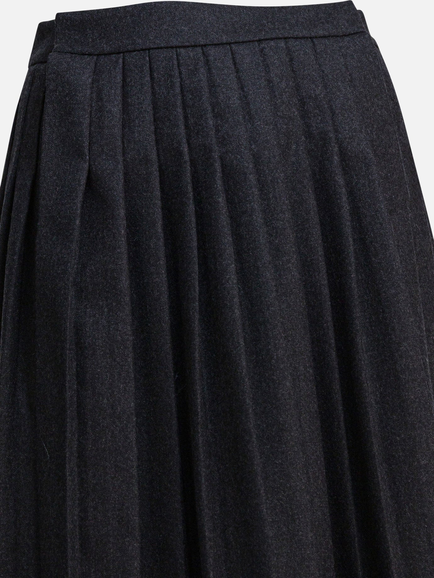 Midi skirts Solid colour  Grey - Prada Women | PDP | VIETTI Online Store | Zoom-Modal_3
