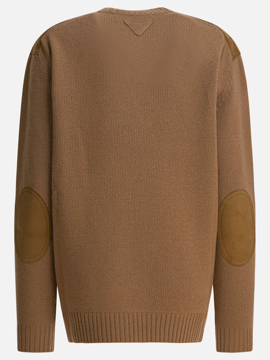 V neck sweaters Solid colour  Beige - Prada Women | PDP | VIETTI Online Store | 2
